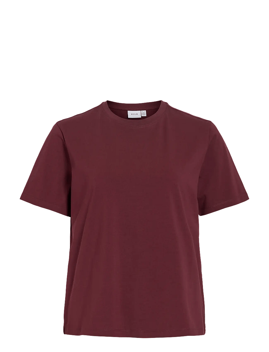 Vila - VINORA S/S T-SHIRT - NOOS - t-shirts - port royale - 1