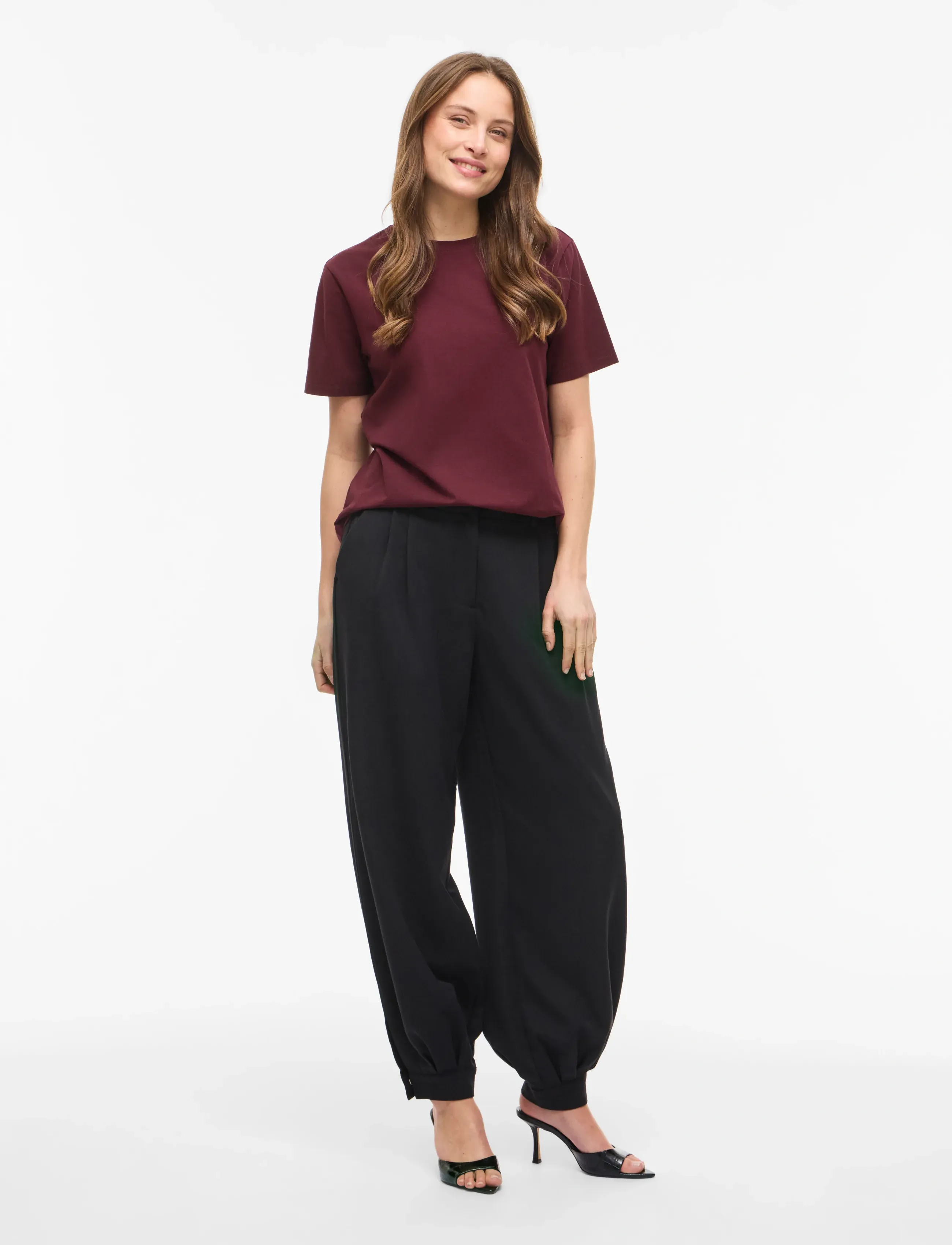 Vila - VINORA S/S T-SHIRT - NOOS - t-särgid - port royale - 4
