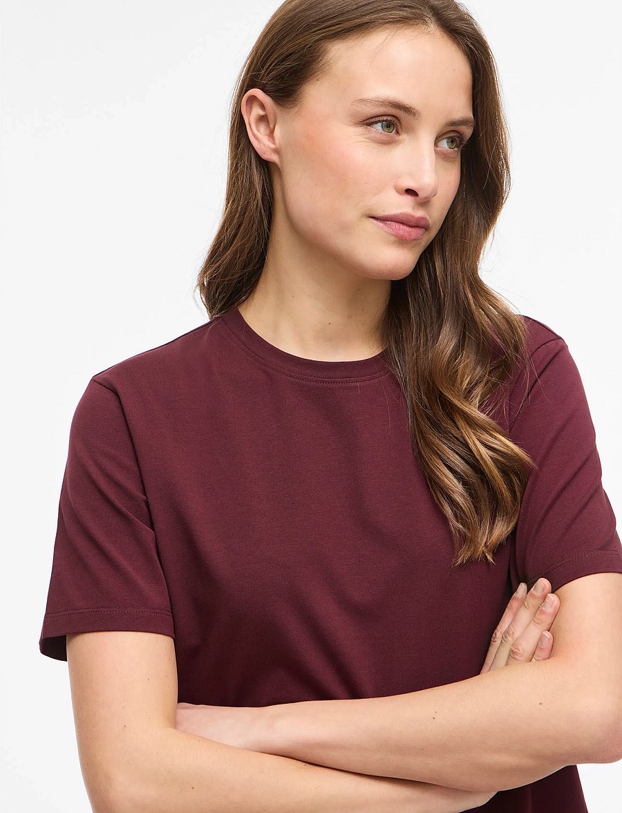 Vila - VINORA S/S T-SHIRT - NOOS - t-shirts - port royale - 5