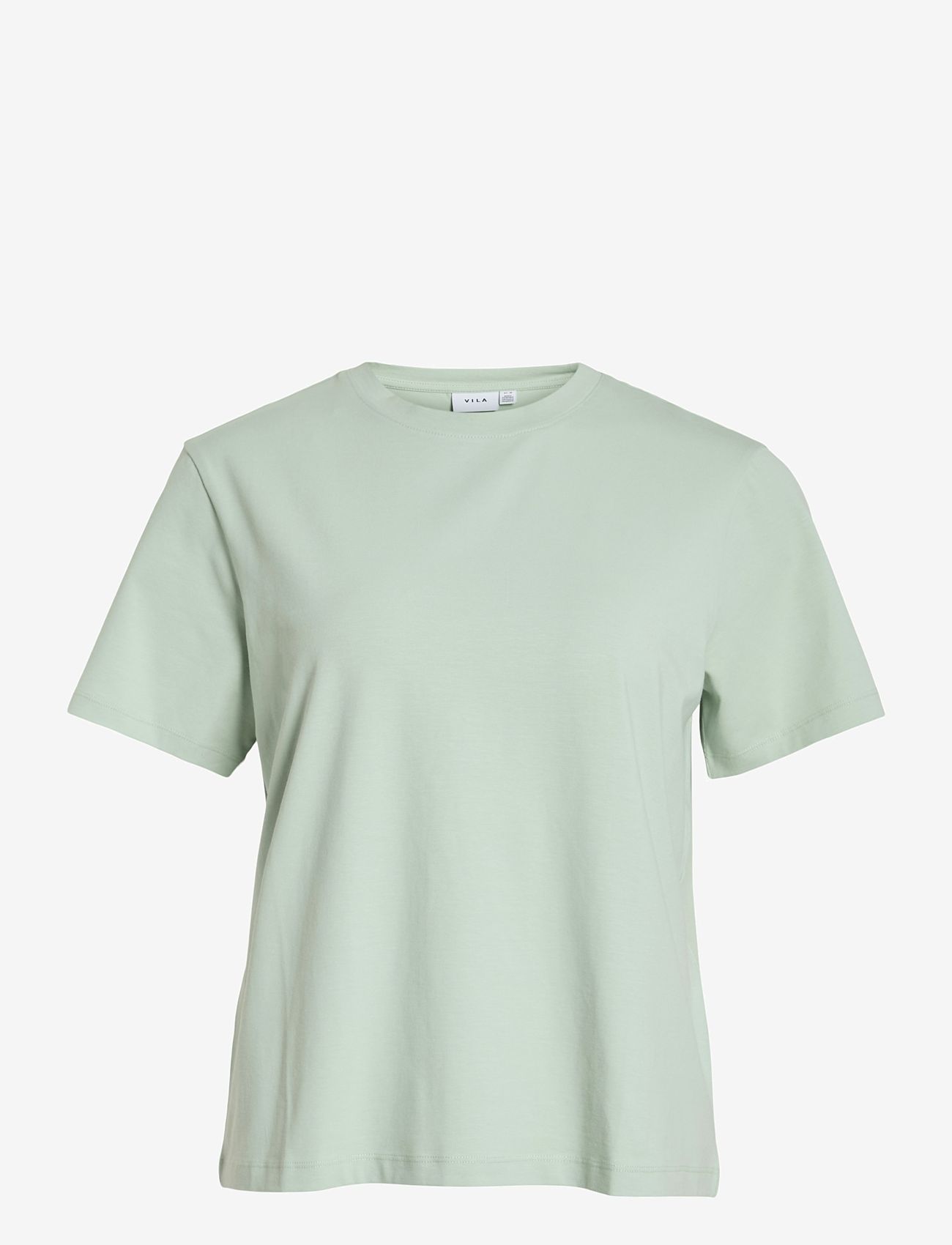 Vila - VINORA S/S T-SHIRT - NOOS - t-shirts - silt green - 1