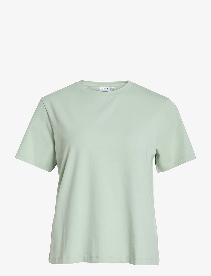 Vila - VINORA S/S T-SHIRT - NOOS - t-shirts - silt green - 1