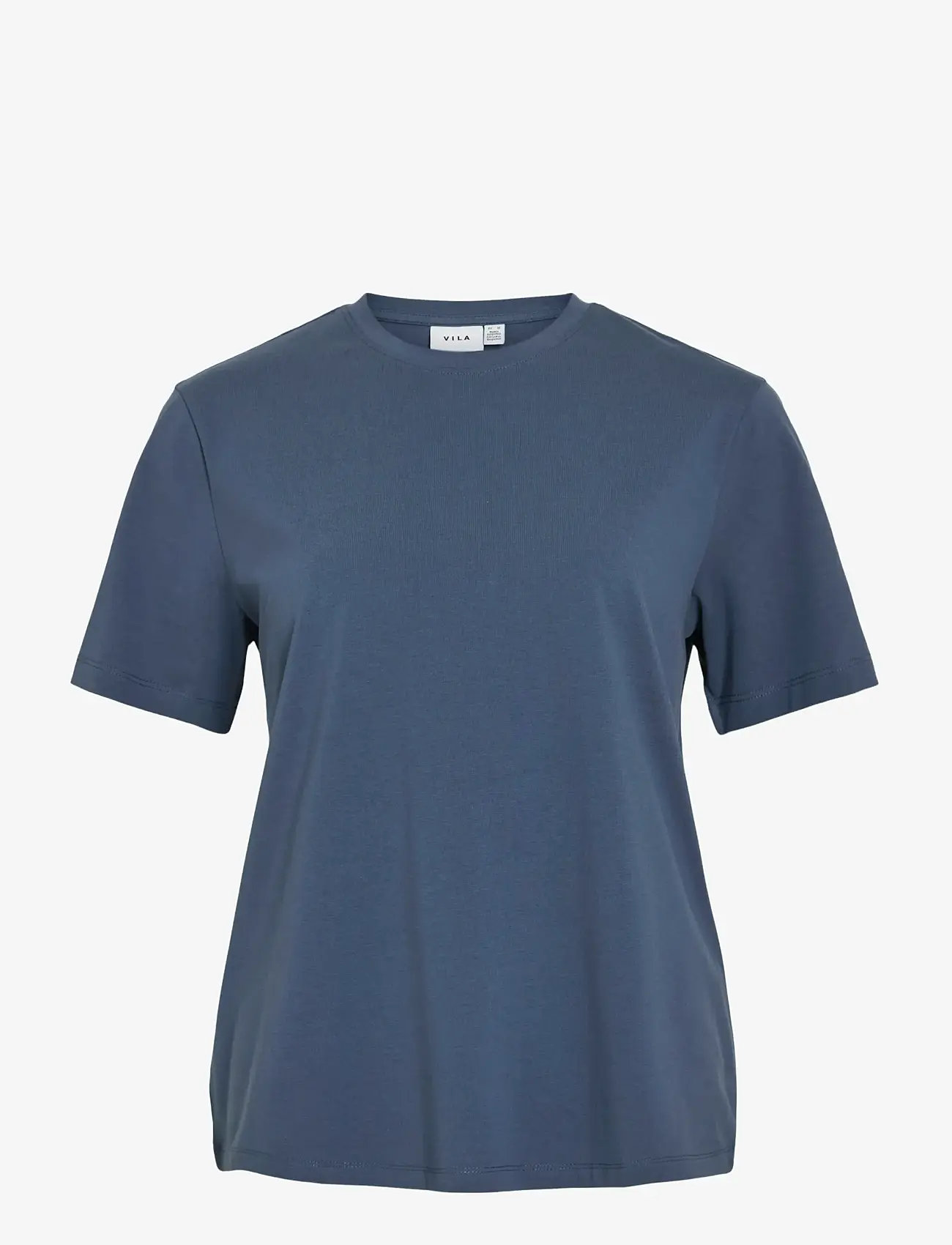 Vila - VINORA S/S T-SHIRT - NOOS - t-shirts - vintage indigo - 1