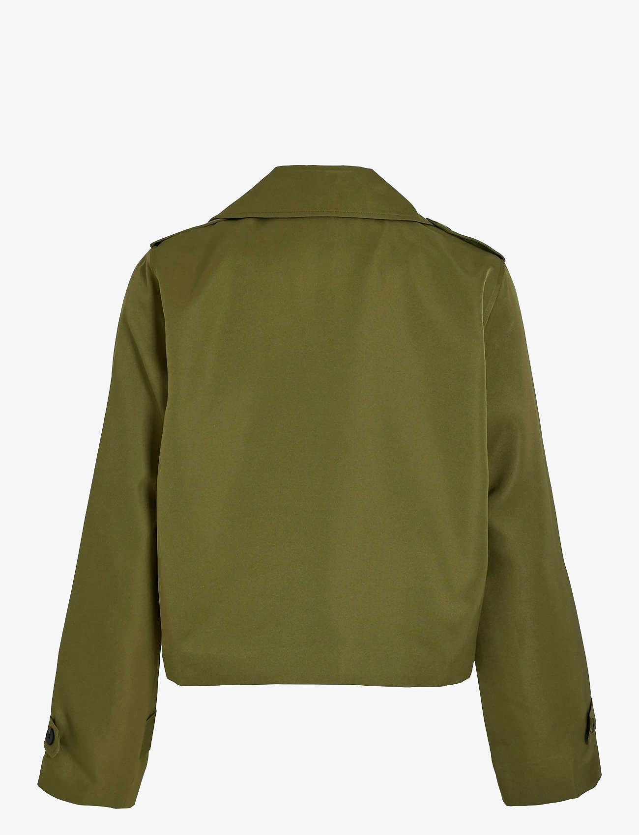 Vila - VIADDISON L/S SHORT TRENCHCOAT - utility-jacken - capulet olive - 1