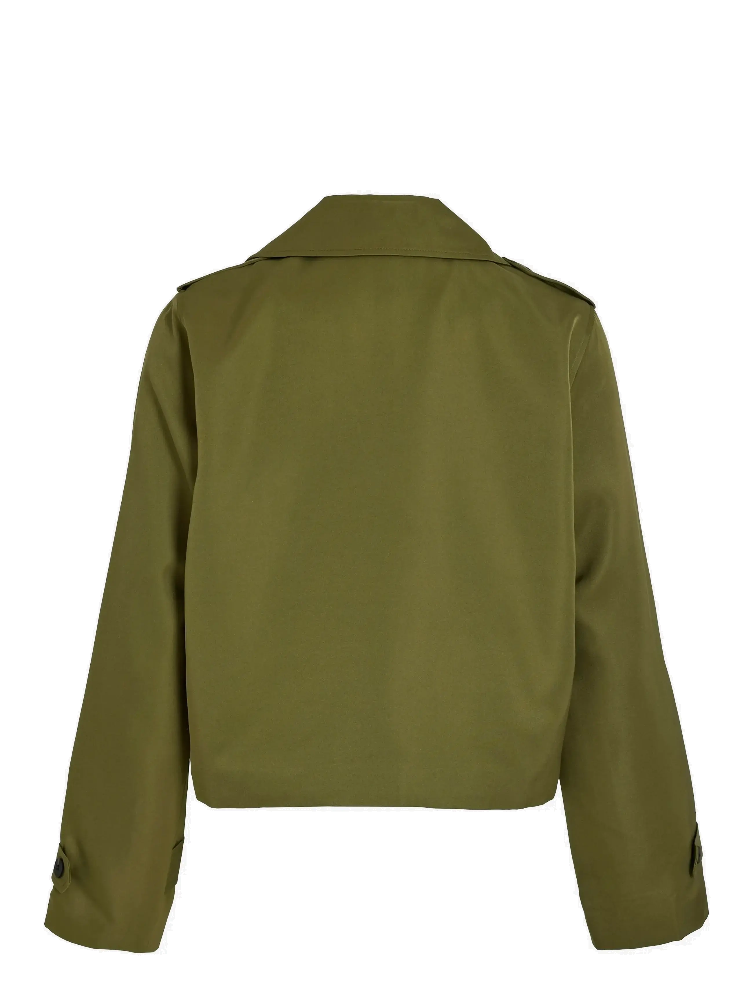 Vila - VIADDISON L/S SHORT TRENCHCOAT - capulet olive - 2