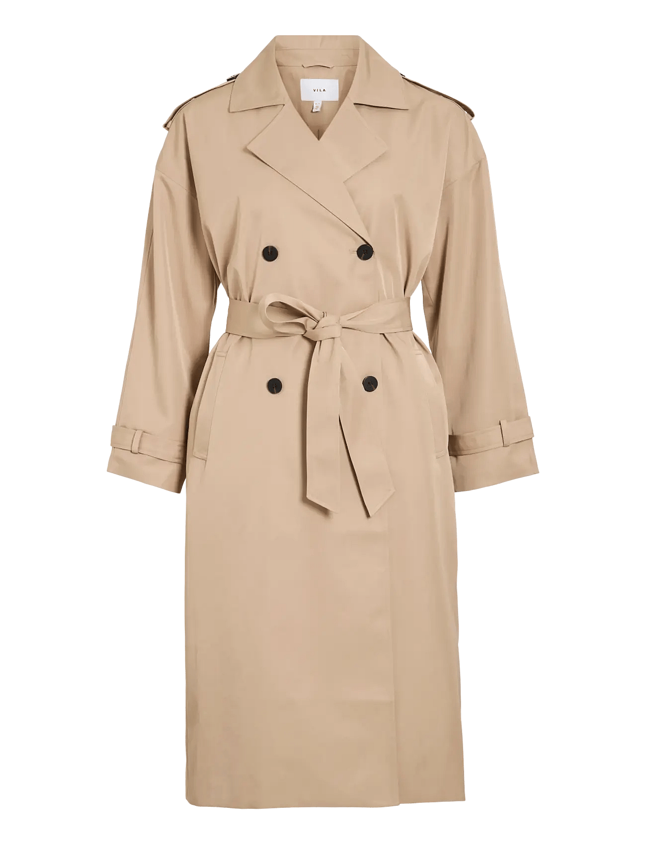 Vila - Viaddison L/S Long Trenchcoat