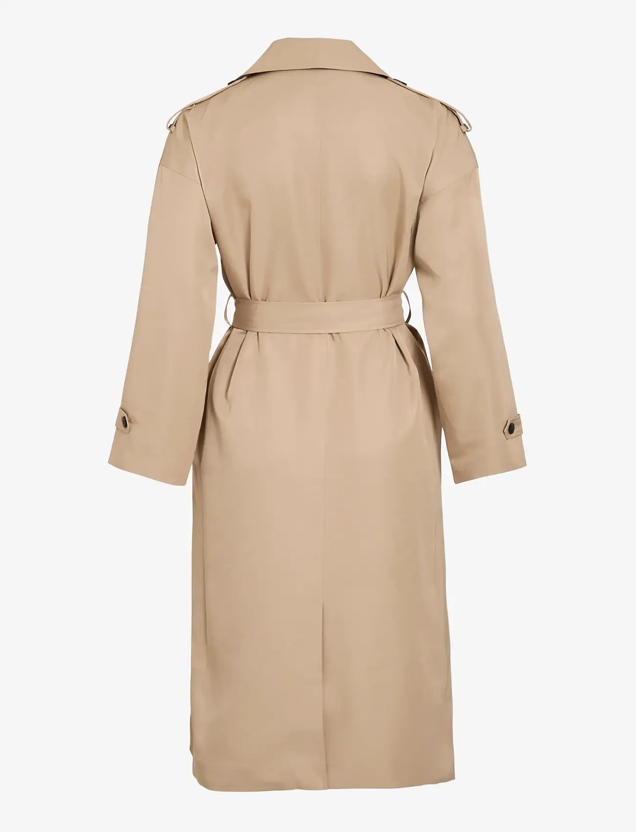 Vila - VIADDISON L/S  LONG TRENCHCOAT - NOOS - trenchcoats - savannah tan - 2