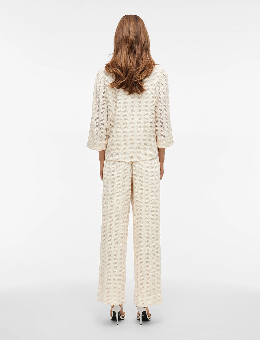 Vila - VILUMENA HW WIDE PANTS - birch - 3
