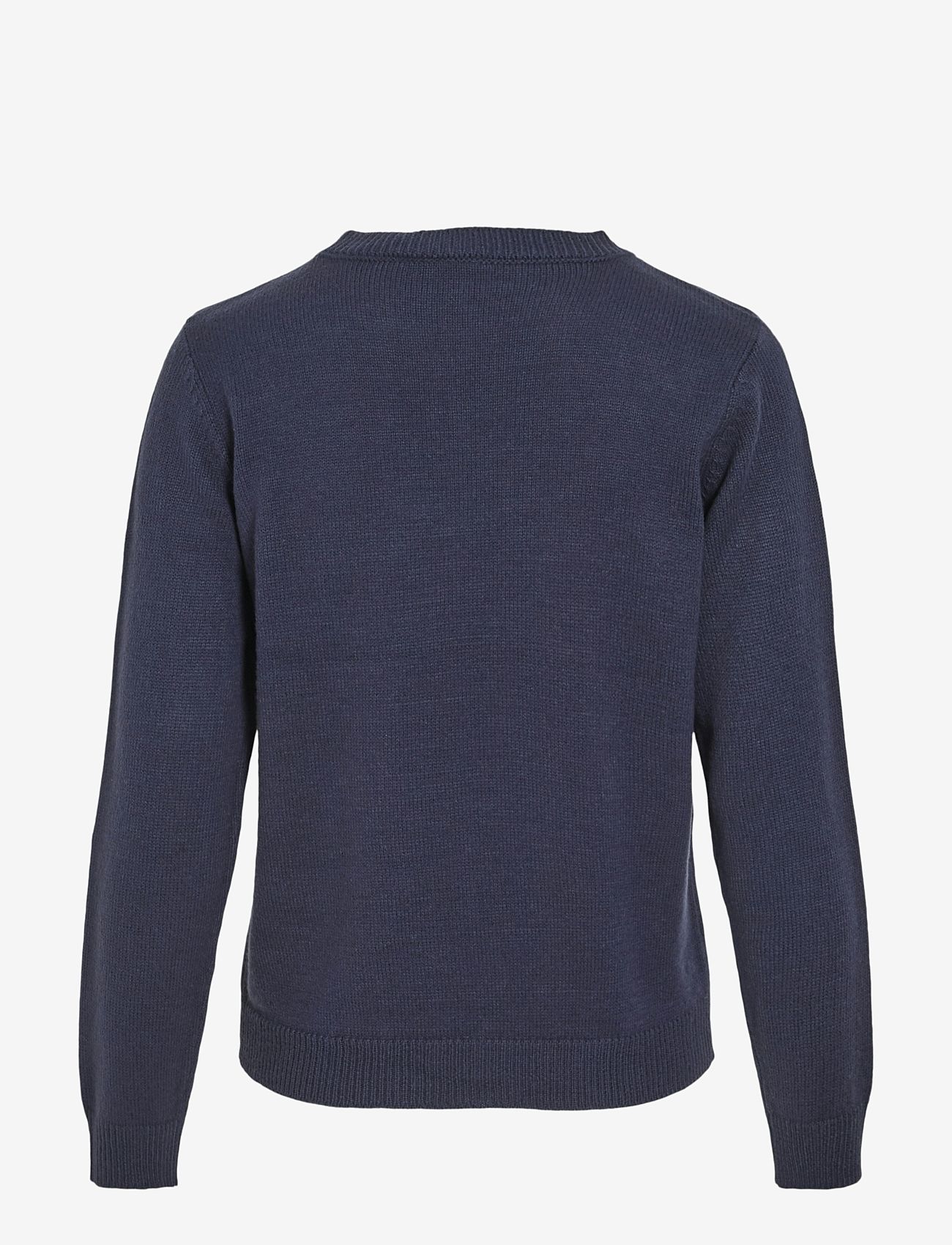 Vila - VISNOWFLAKE L/S CHRISTMAS KNIT/KA - julesweaters - navy blazer - 1