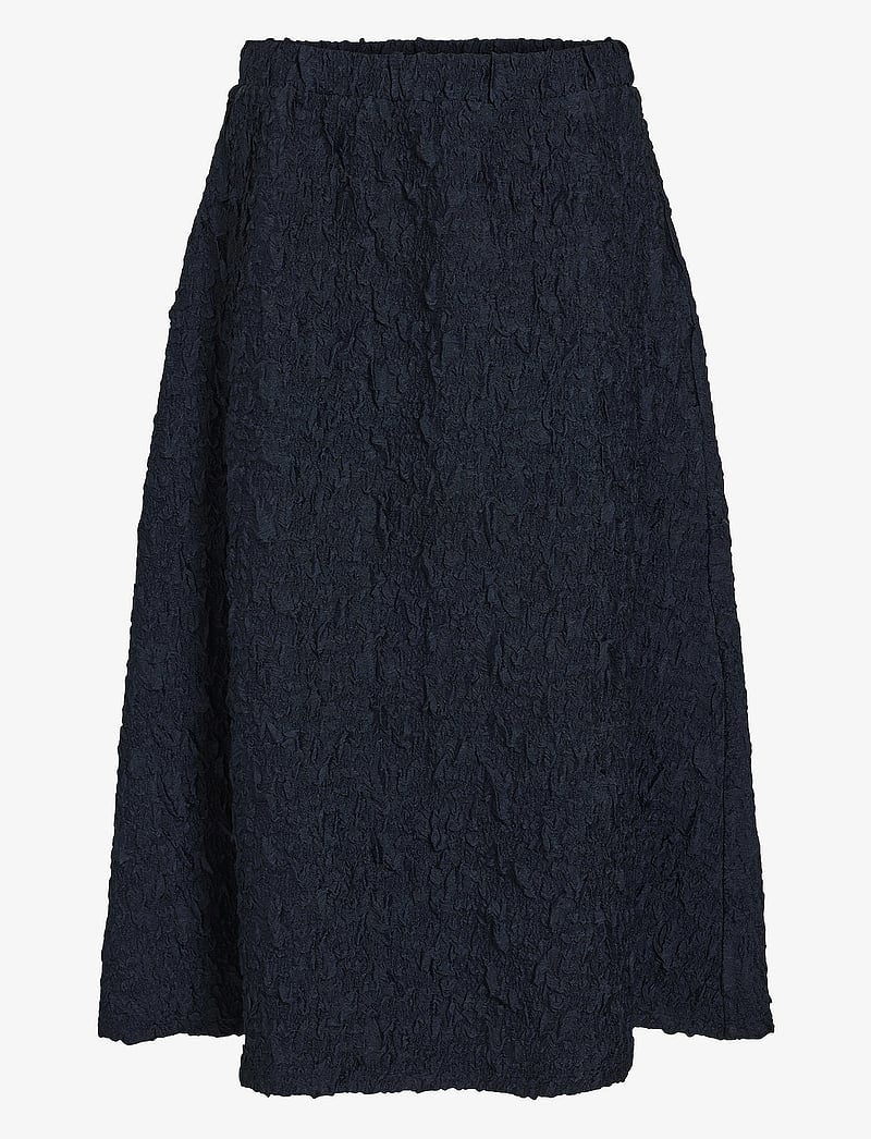 Vila - VISOPHIA HW VOLUME MIDI SKIRT/DC - midi-röcke - navy blazer - 0