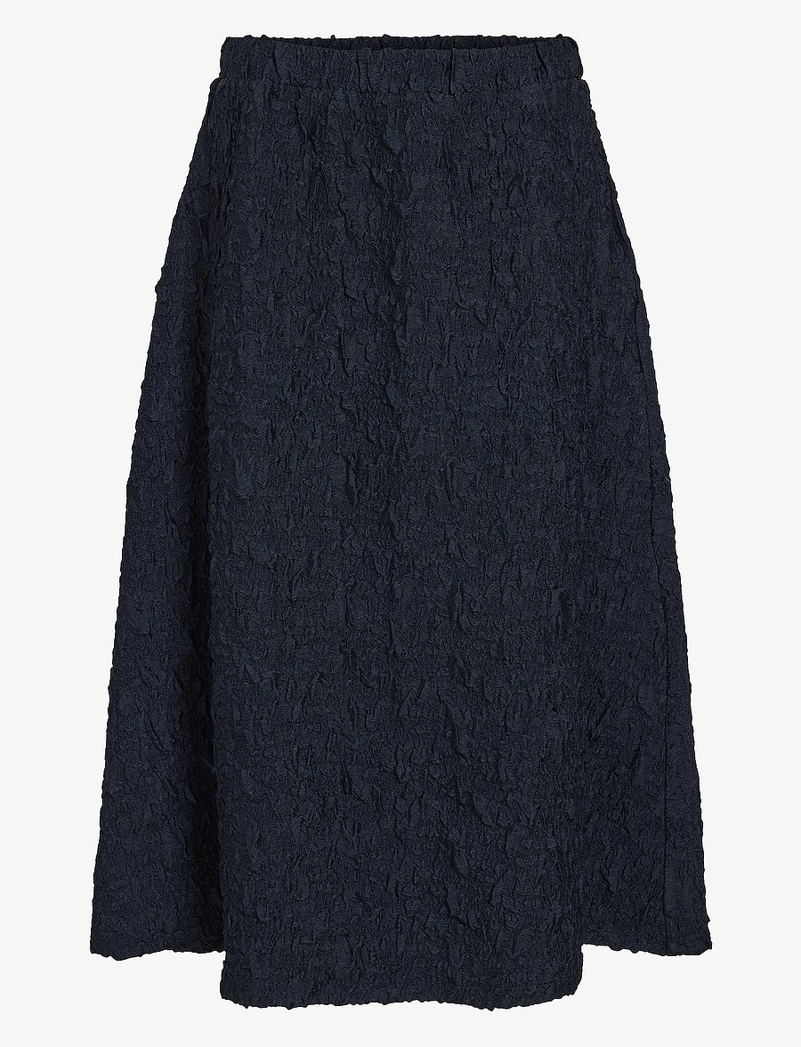Vila - VISOPHIA HW VOLUME MIDI SKIRT/DC - midi-röcke - navy blazer - 1