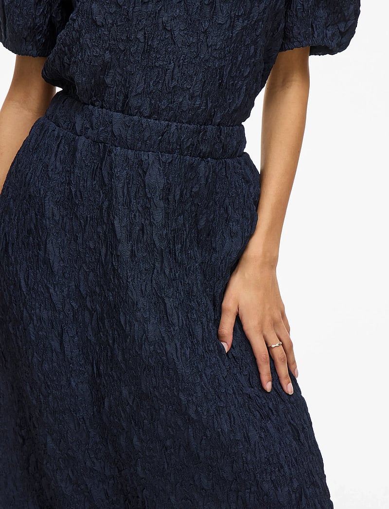 Vila - VISOPHIA HW VOLUME MIDI SKIRT/DC - midi skirts - navy blazer - 5