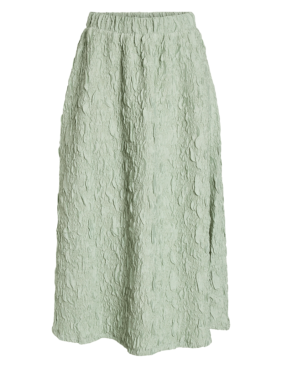 Vila - VISOPHIA HW VOLUME MIDI SKIRT/DC - midi nederdele - silt green - 1