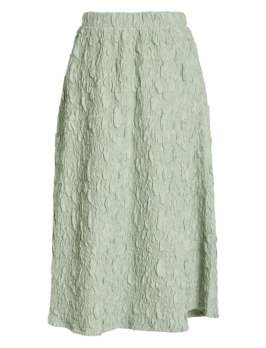 Vila - VISOPHIA HW VOLUME MIDI SKIRT/DC - midi nederdele - silt green - 2