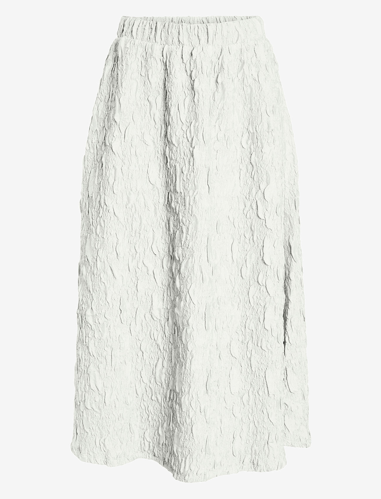 Vila - VISOPHIA HW VOLUME MIDI SKIRT/DC - midi nederdele - snow white - 0