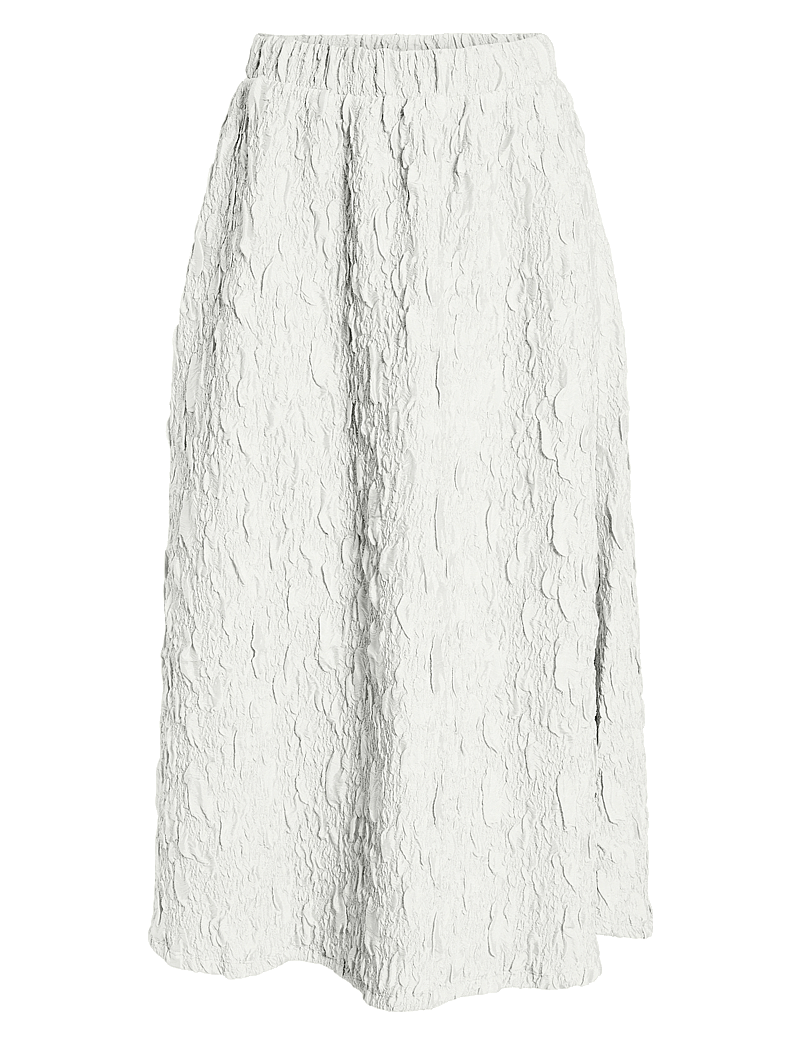 Vila - VISOPHIA HW VOLUME MIDI SKIRT/DC - midi nederdele - snow white - 0