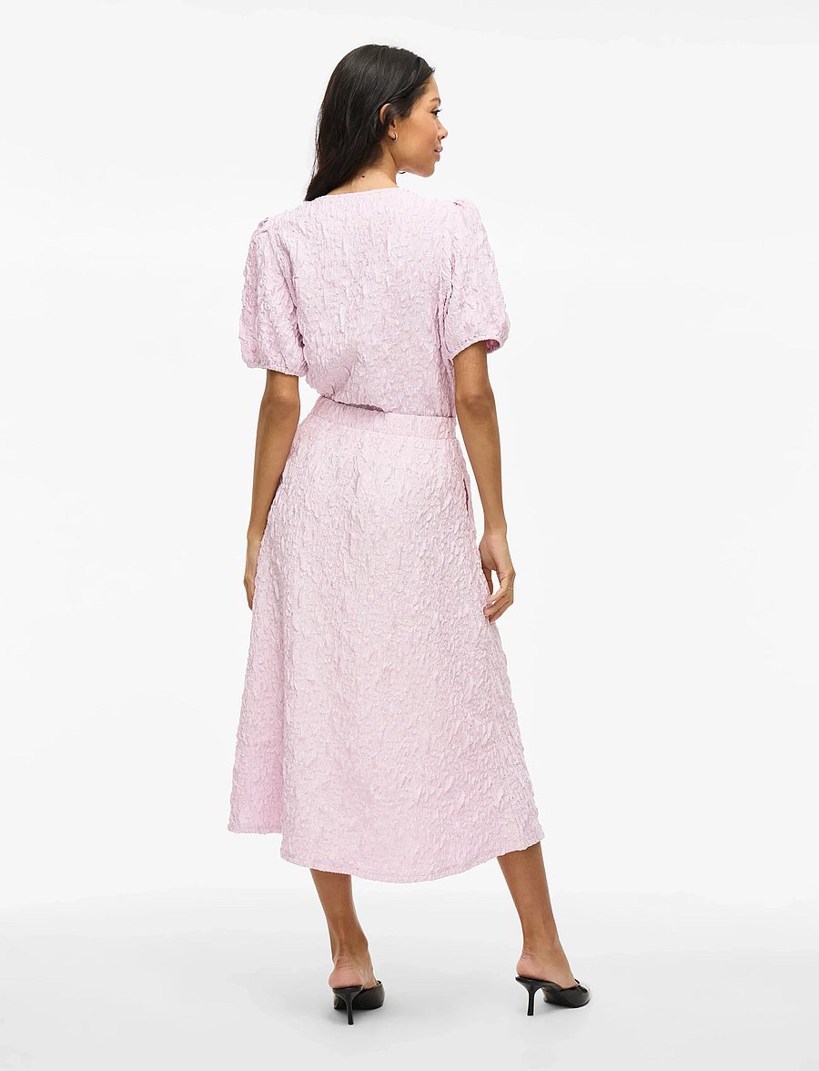 Vila - VISOPHIA HW VOLUME MIDI SKIRT/DC - midiseelikud - winsome orchid - 3