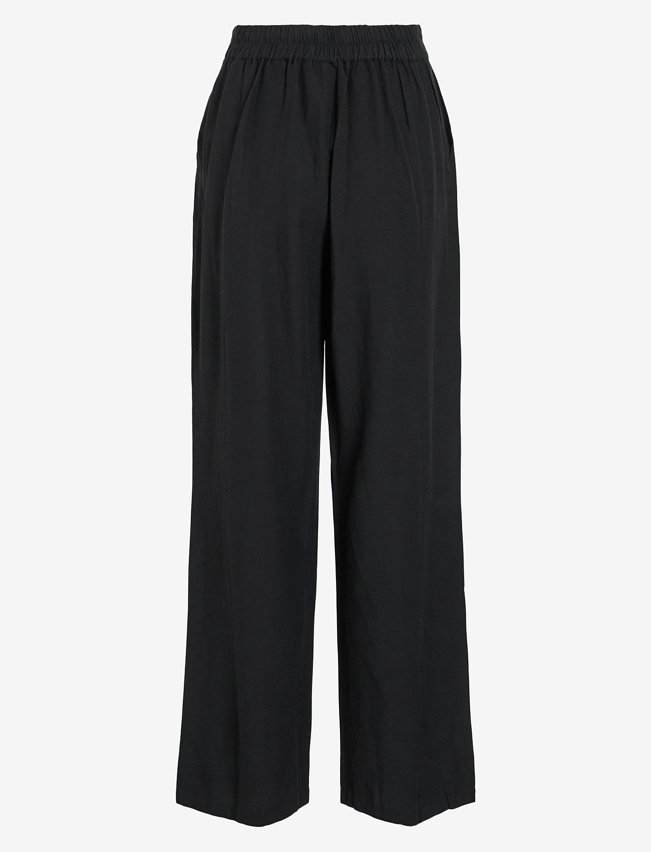 Vila - VIPOLENE HW PANTS - straight leg hosen - black beauty - 2