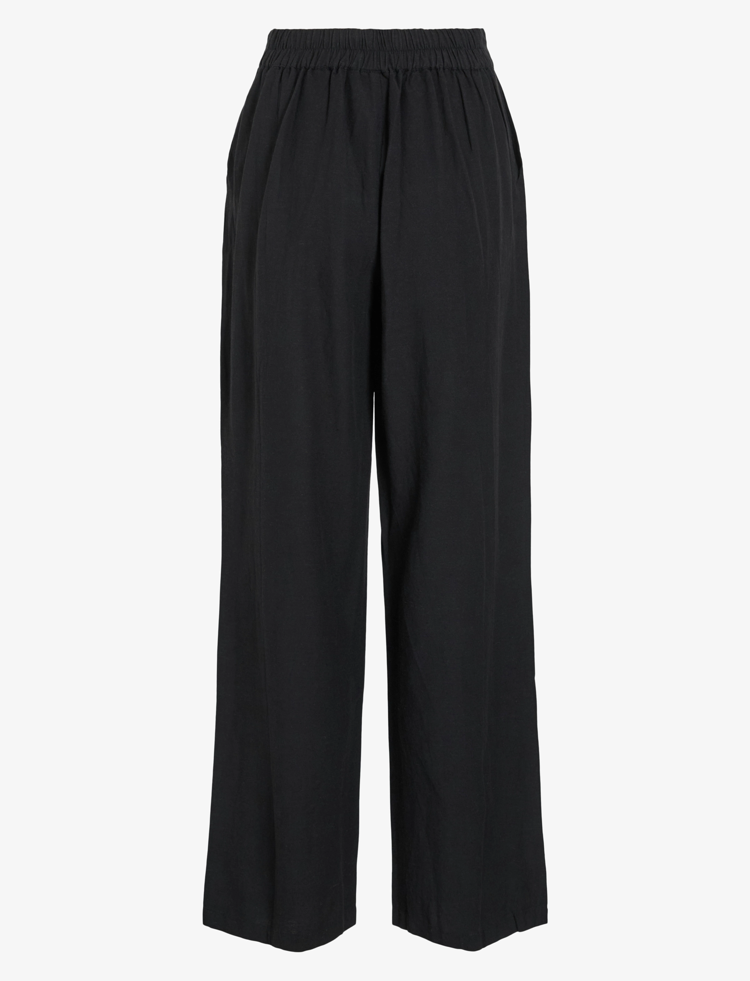 Vila - VIPOLENE HW PANTS - broeken met rechte pijp - black beauty - 2
