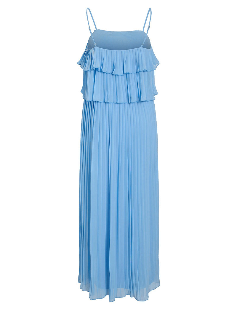 Vila - VICHIFFAN SINGLET PLEAT DRESS - NOOS/DC - aftonklänningar - blissful blue - 2