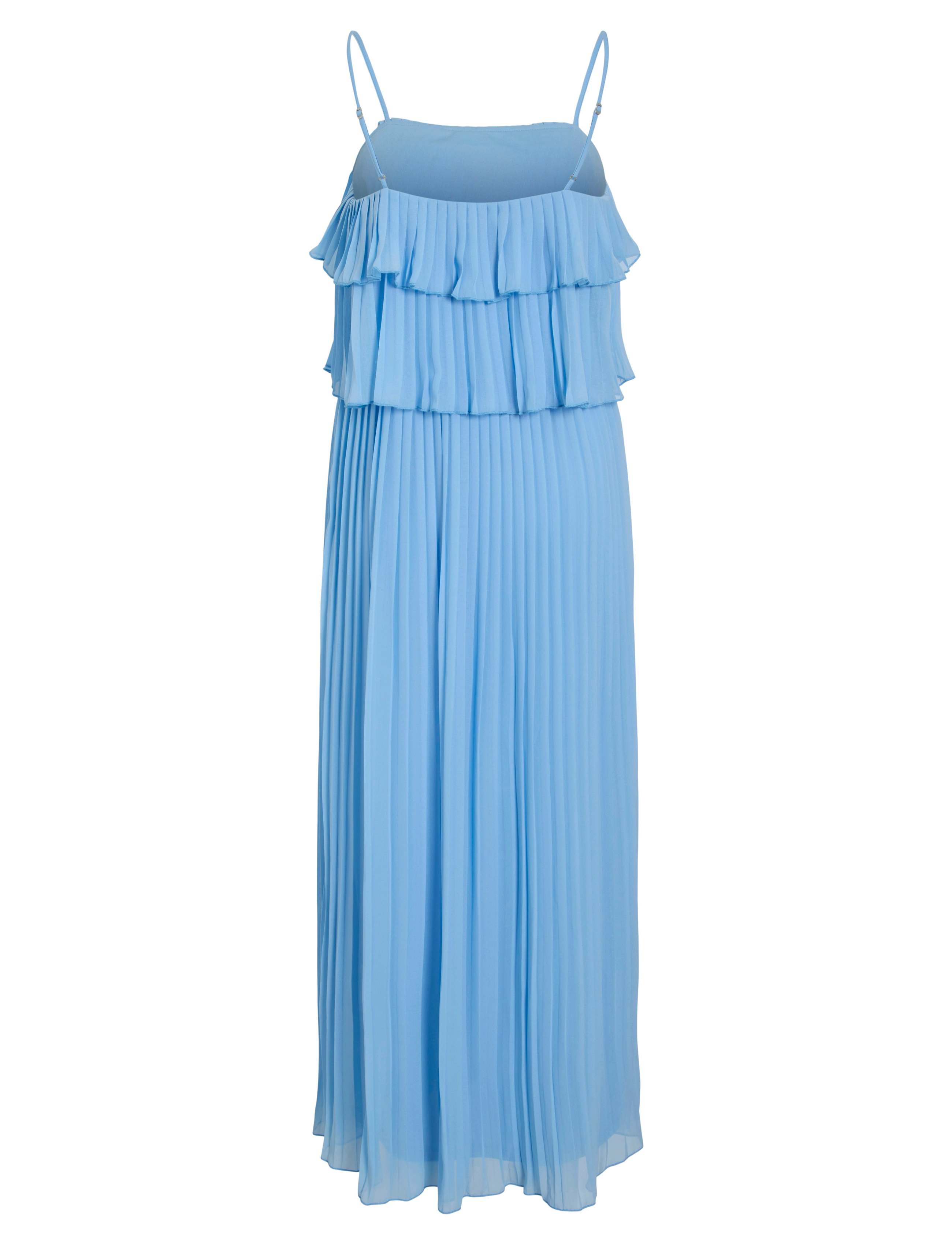 Vila - VICHIFFAN SINGLET PLEAT DRESS - NOOS/DC - aftenkjoler - blissful blue - 2