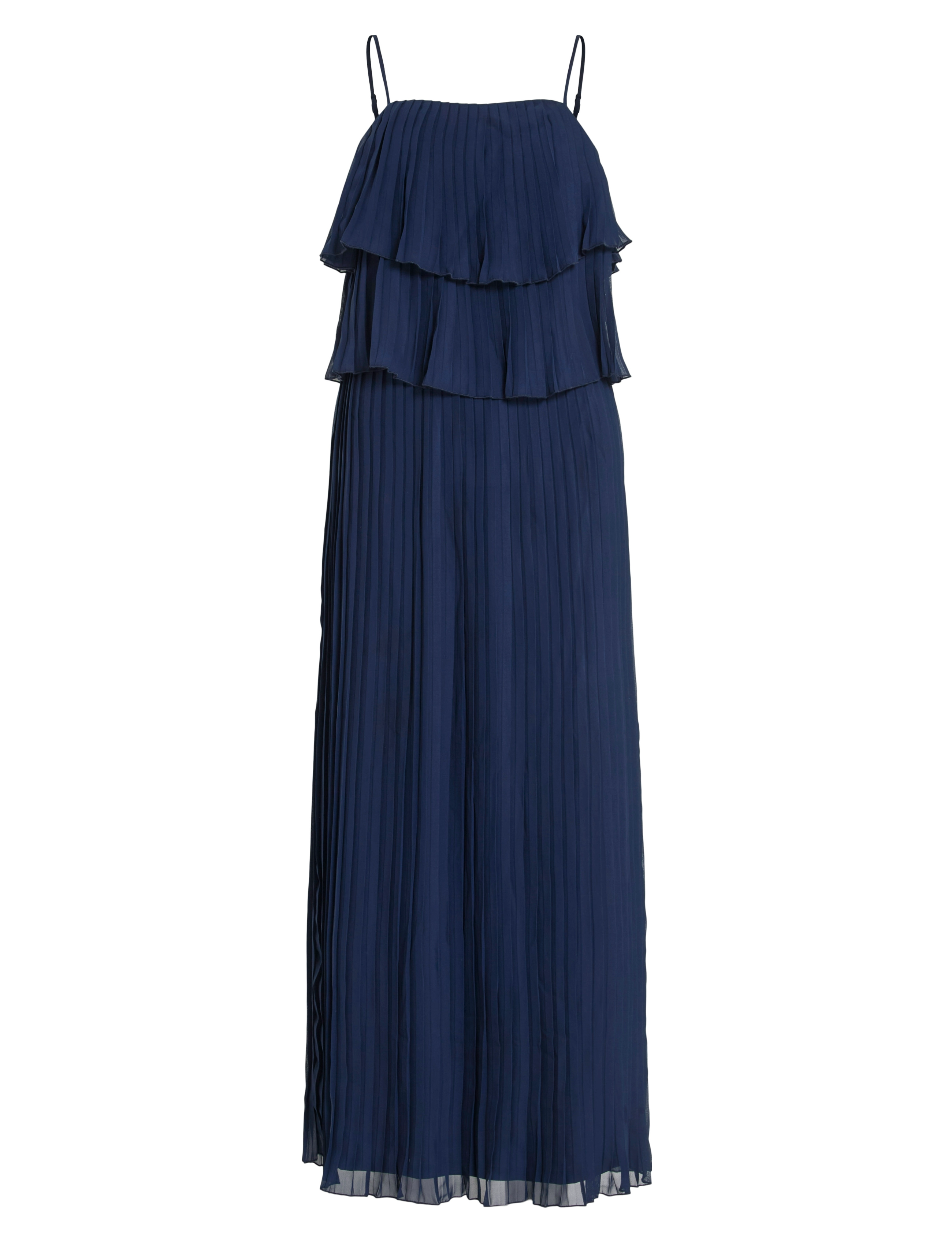 Vila VICHIFFAN SINGLET PLEAT DRESS - NOOS/DC - Maxikjoler - NAVY BLAZER / navy