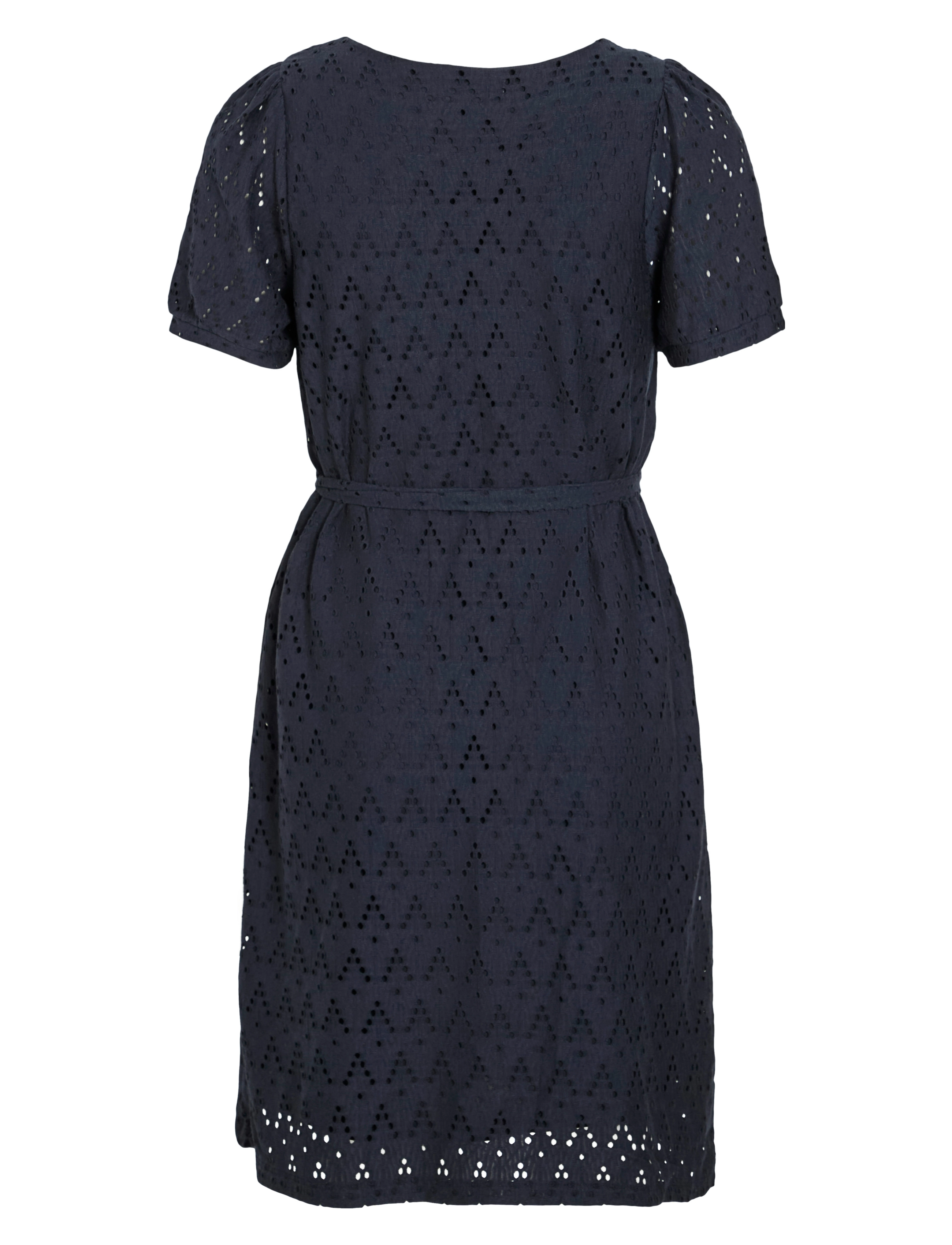 Vila - VIAMALINA V-NECK S/S DRESS/PB - korte kjoler - navy blazer - 2