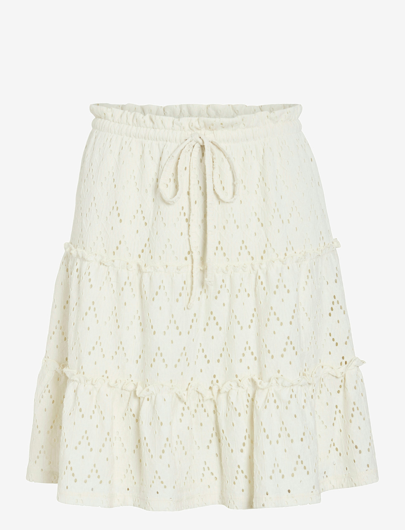 Vila - VIAMALINA HW SHORT SKIRT/PB - short skirts - birch - 1