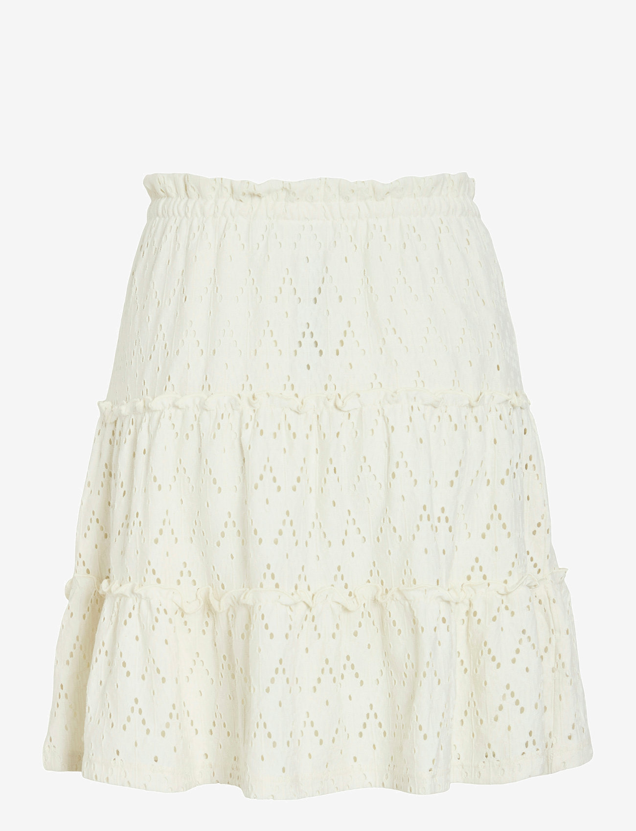 Vila - VIAMALINA HW SHORT SKIRT/PB - short skirts - birch - 2