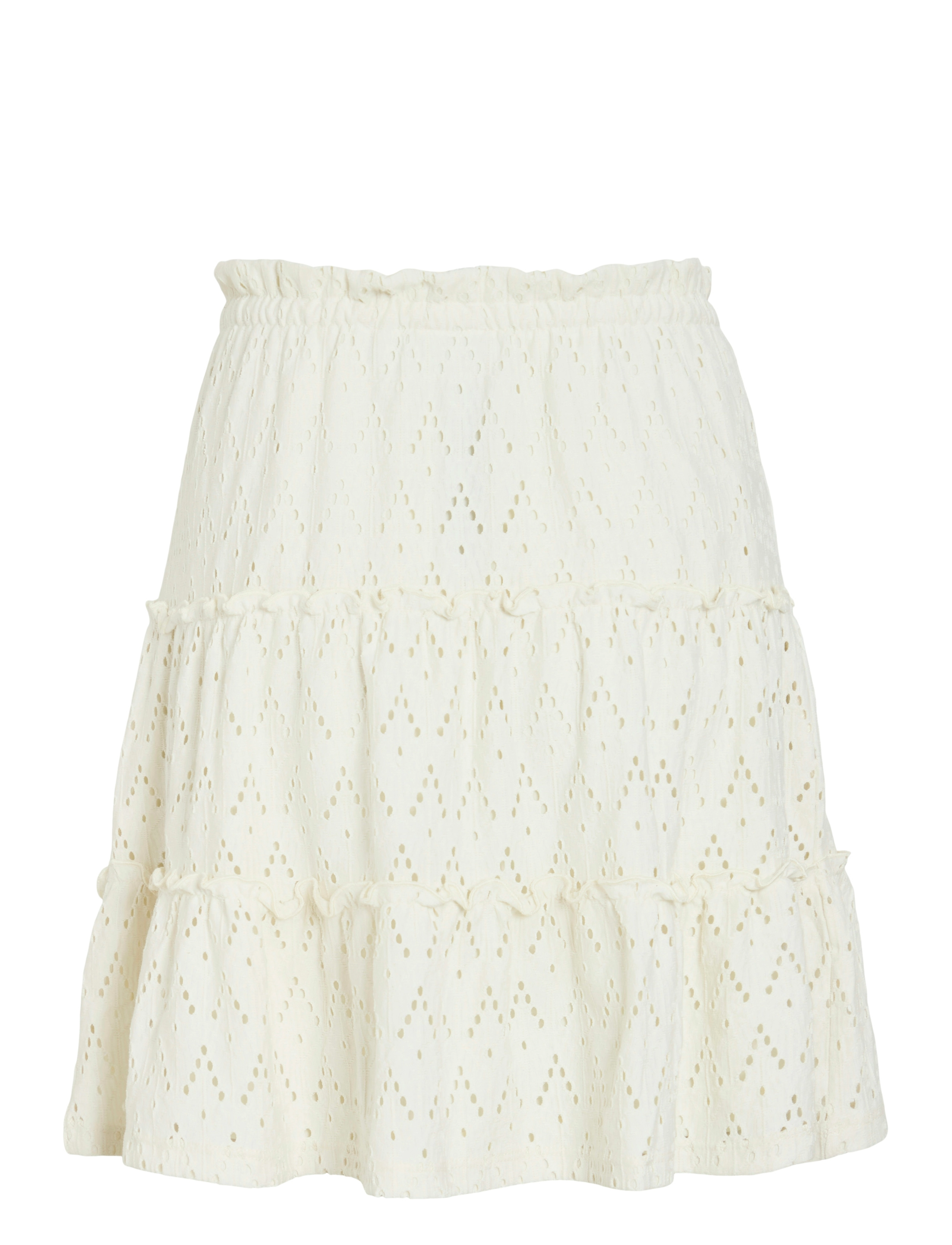 Vila - VIAMALINA HW SHORT SKIRT/PB - korte skjørt - birch - 2
