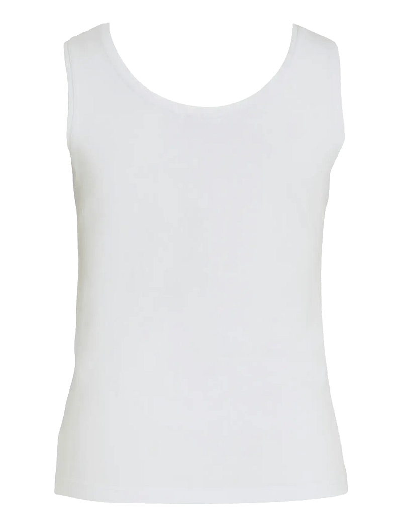 Vila - VINORA TANK TOP - NOOS - tanktops - bright white - 2