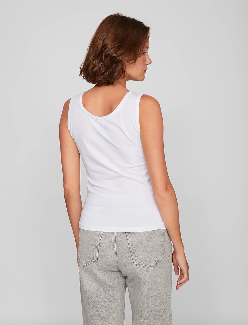 Vila - VINORA TANK TOP - NOOS - tanktops - bright white - 3