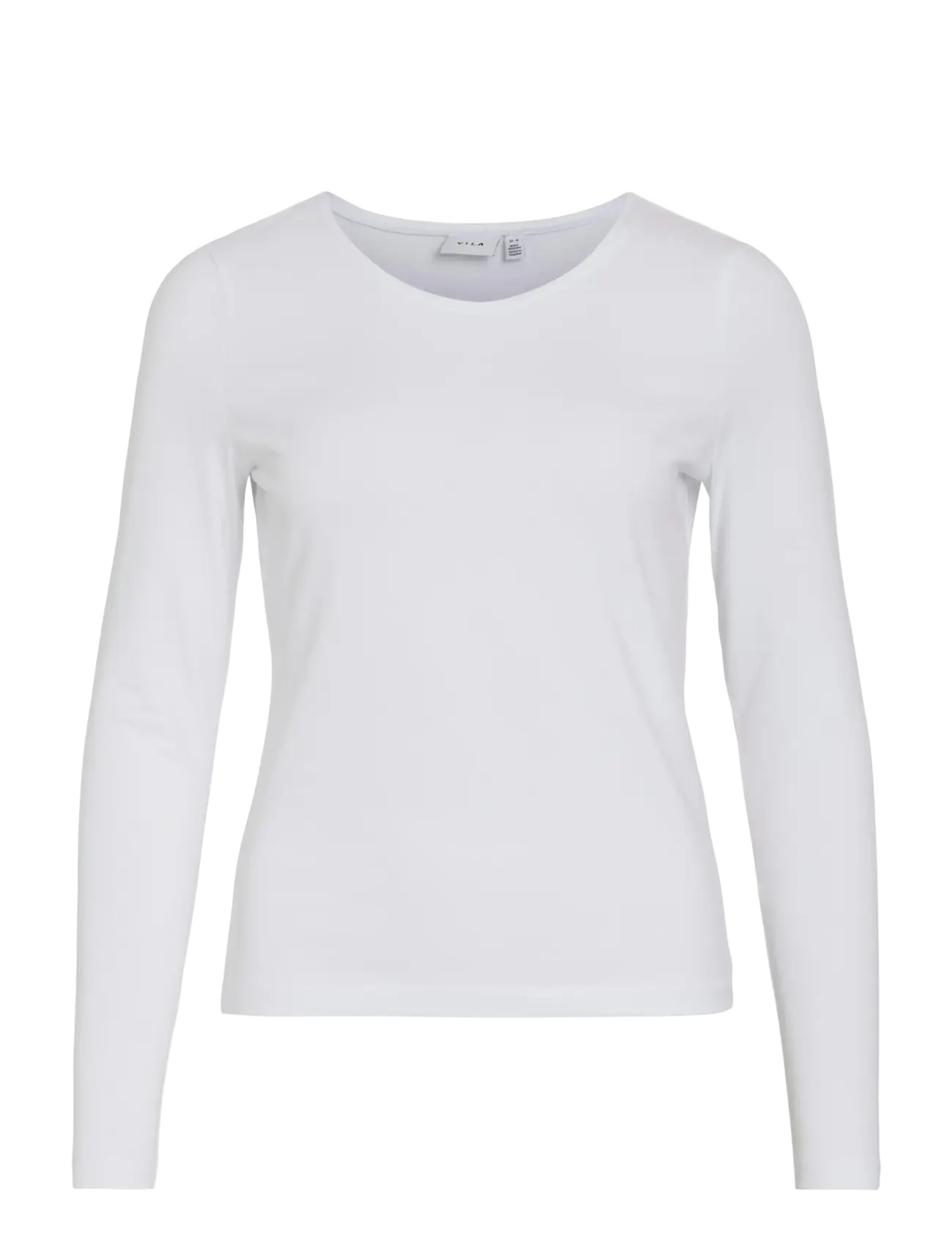 VINORA L/S O-NECK TOP - NOOS - BRIGHT WHITE