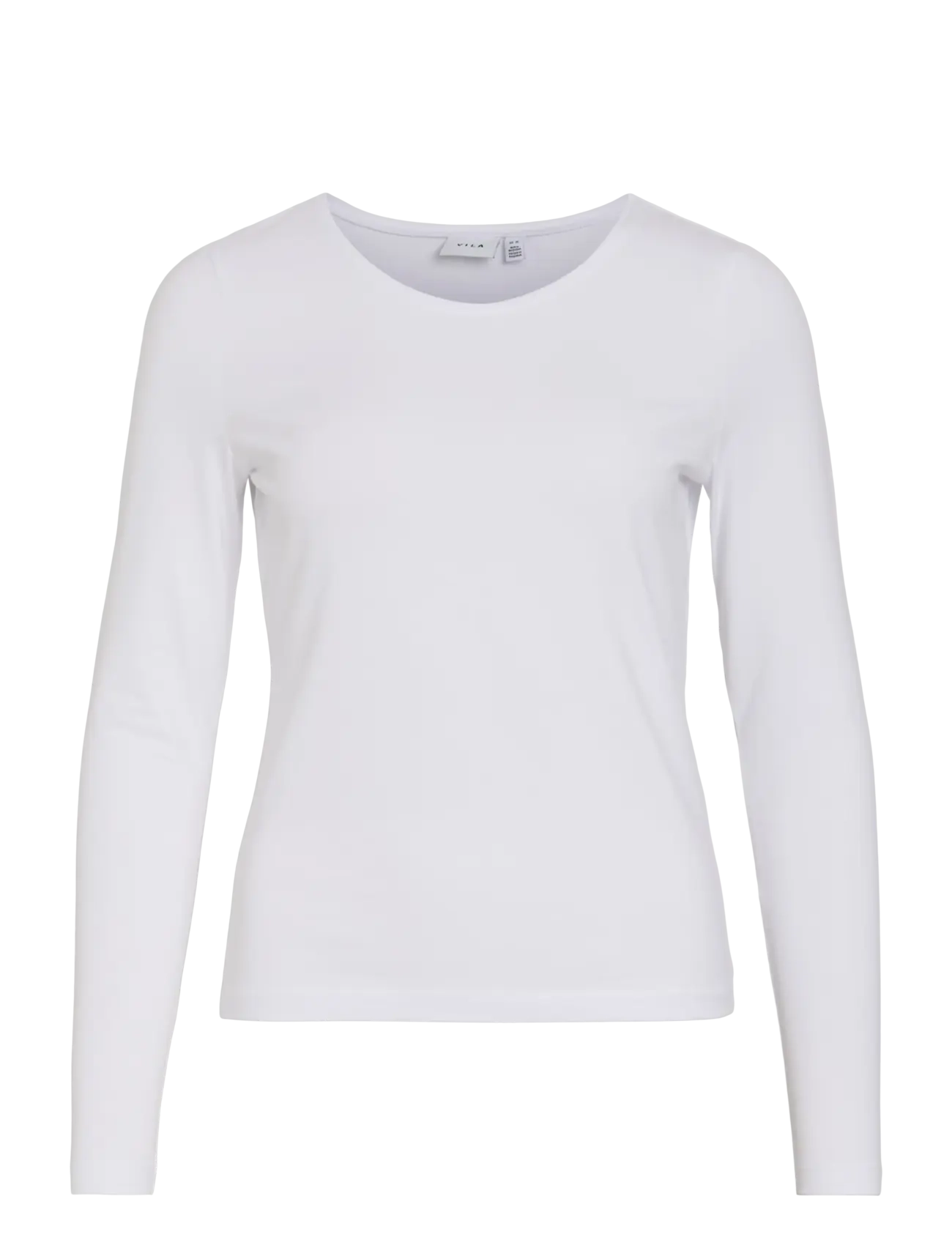 VINORA L/S O-NECK TOP - NOOS - BRIGHT WHITE