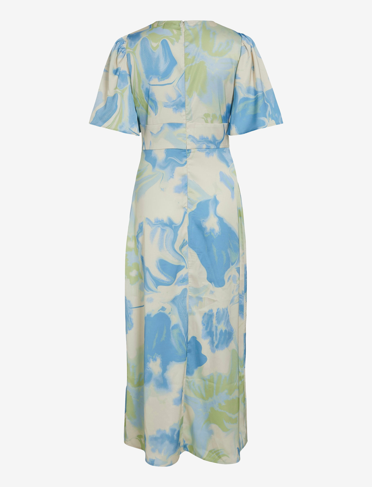 Vila - VIRAVENNA V-NECK 2/4 ANKLE DRESS/DC - sommerkleider - birch - 1