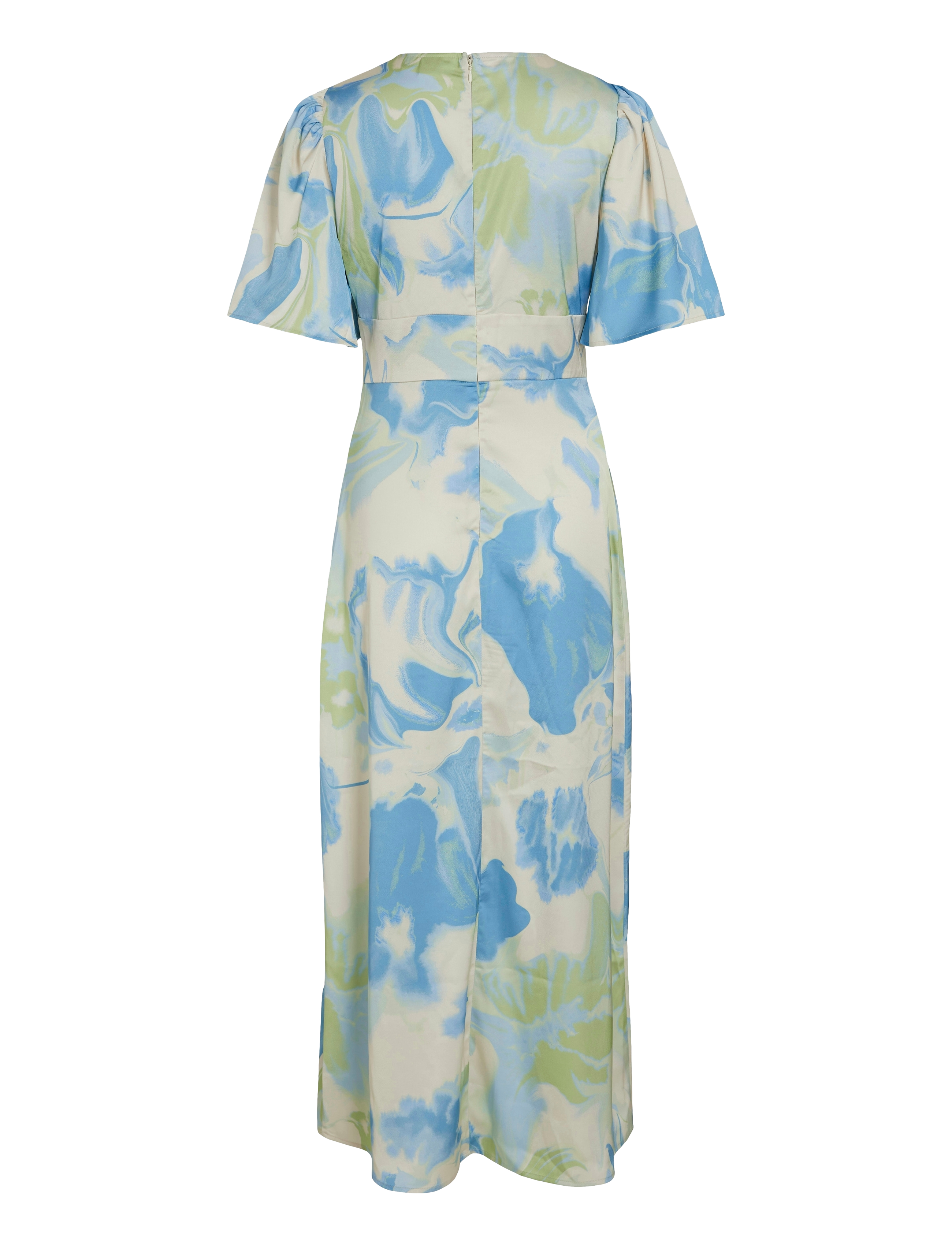 Vila - VIRAVENNA V-NECK 2/4 ANKLE DRESS/DC - birch - 2