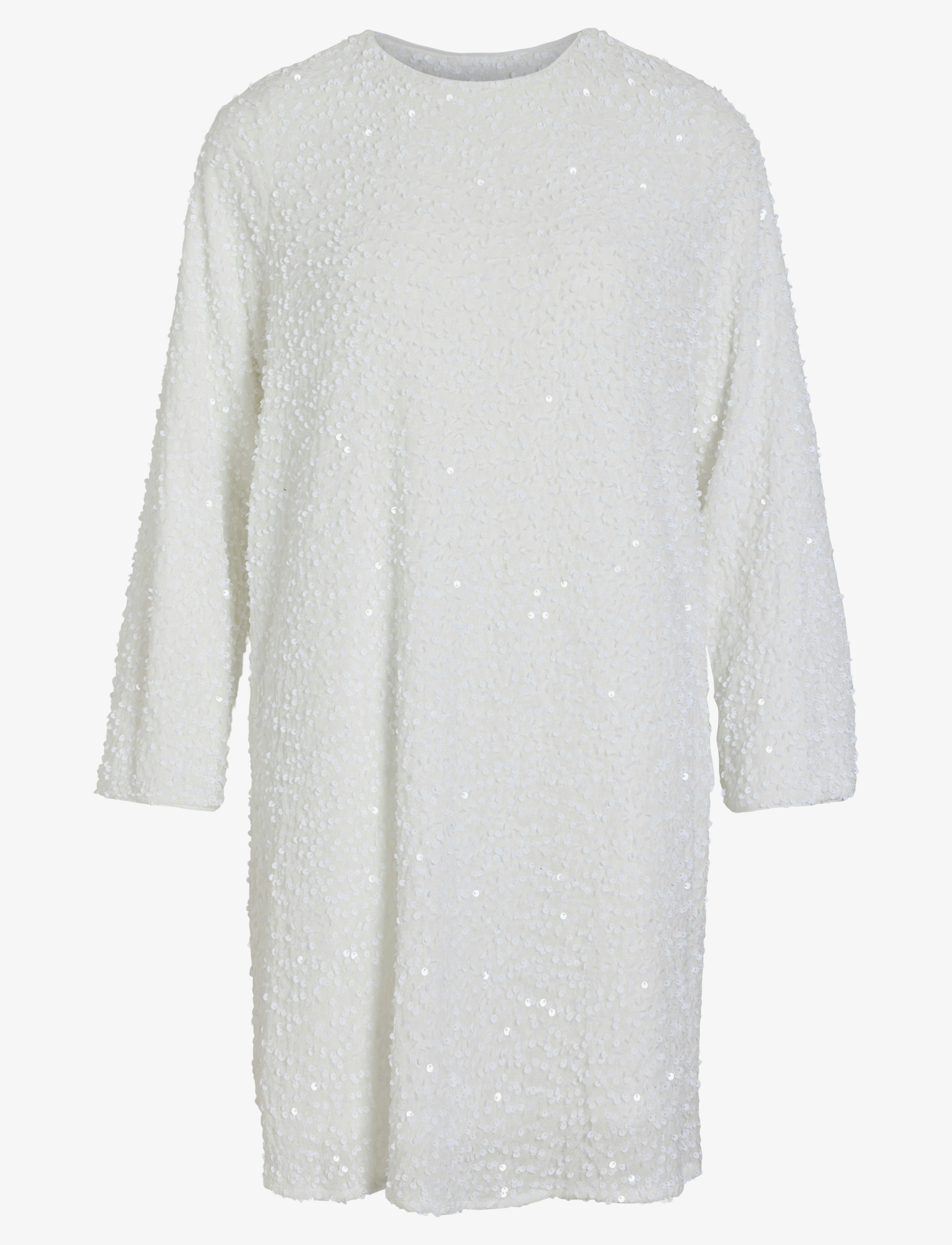 VILA Viaria L/S O-Neck Open Back Kleid/Ka Weiß - 38 - Damen