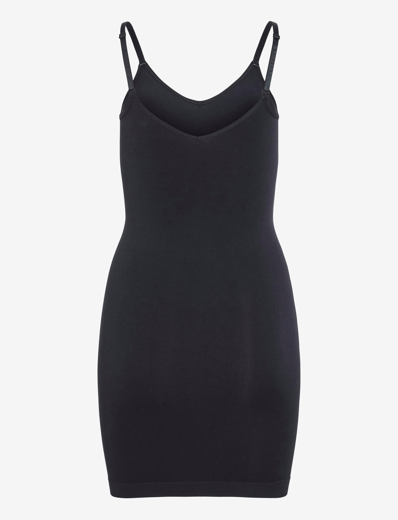 Vila - VIMACIE V-NECK S/L SEAMLESS DRESS - etuikleider - black beauty - 2