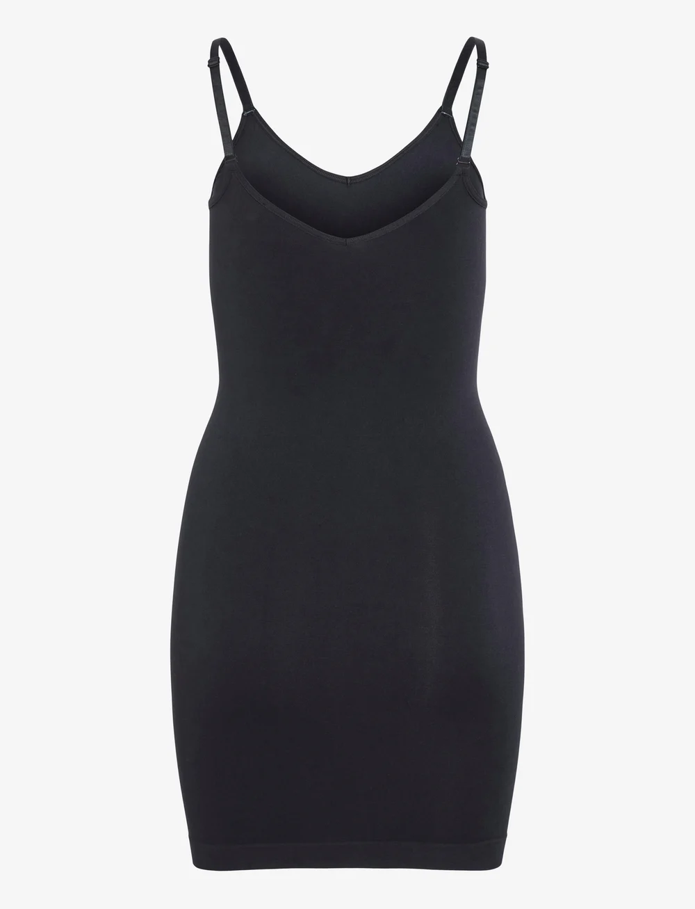 Vila - VIMACIE V-NECK S/L SEAMLESS DRESS - etuikleider - black beauty - 1