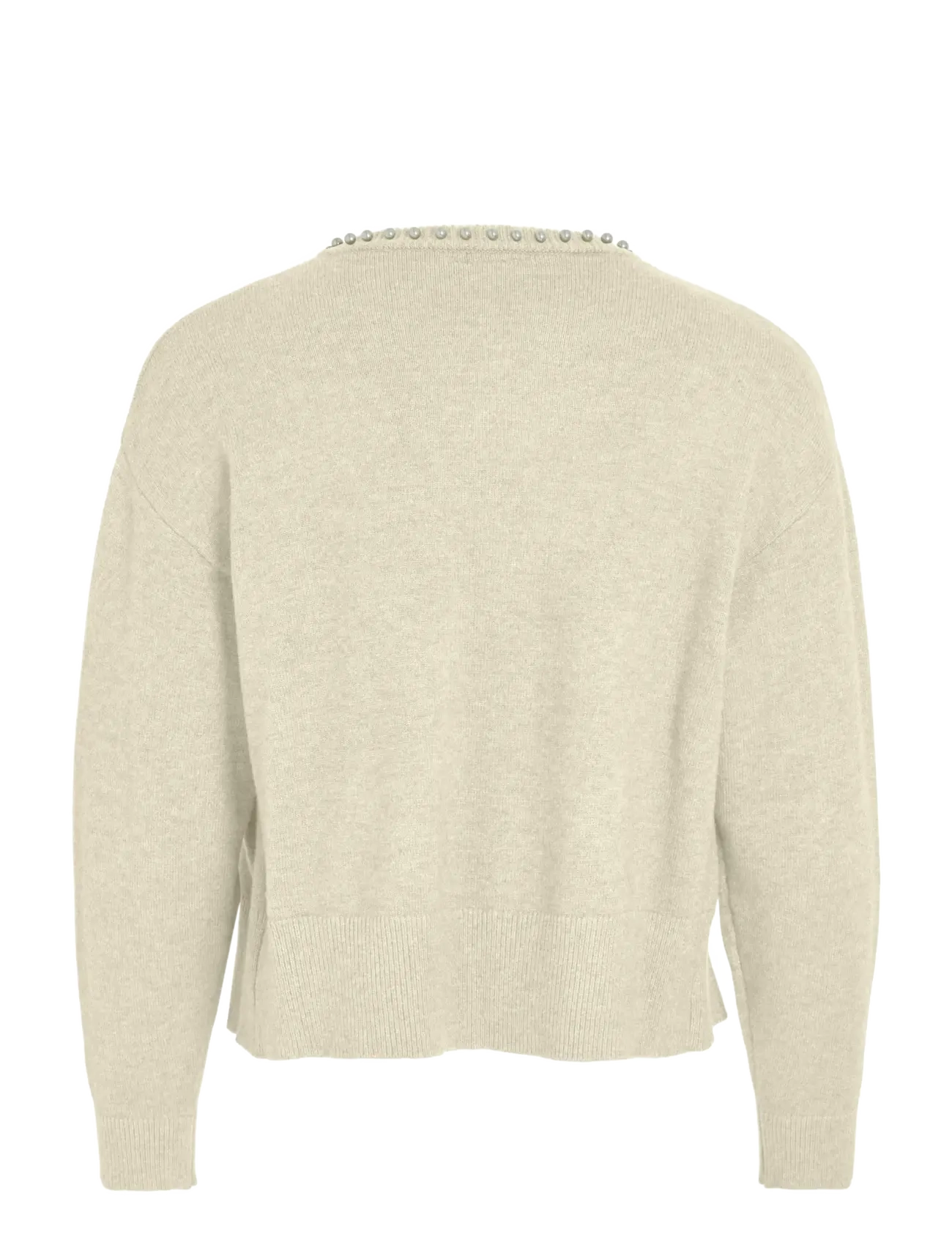 Vizafina L/S O-Neck Pearl Knit Cardi/1 2