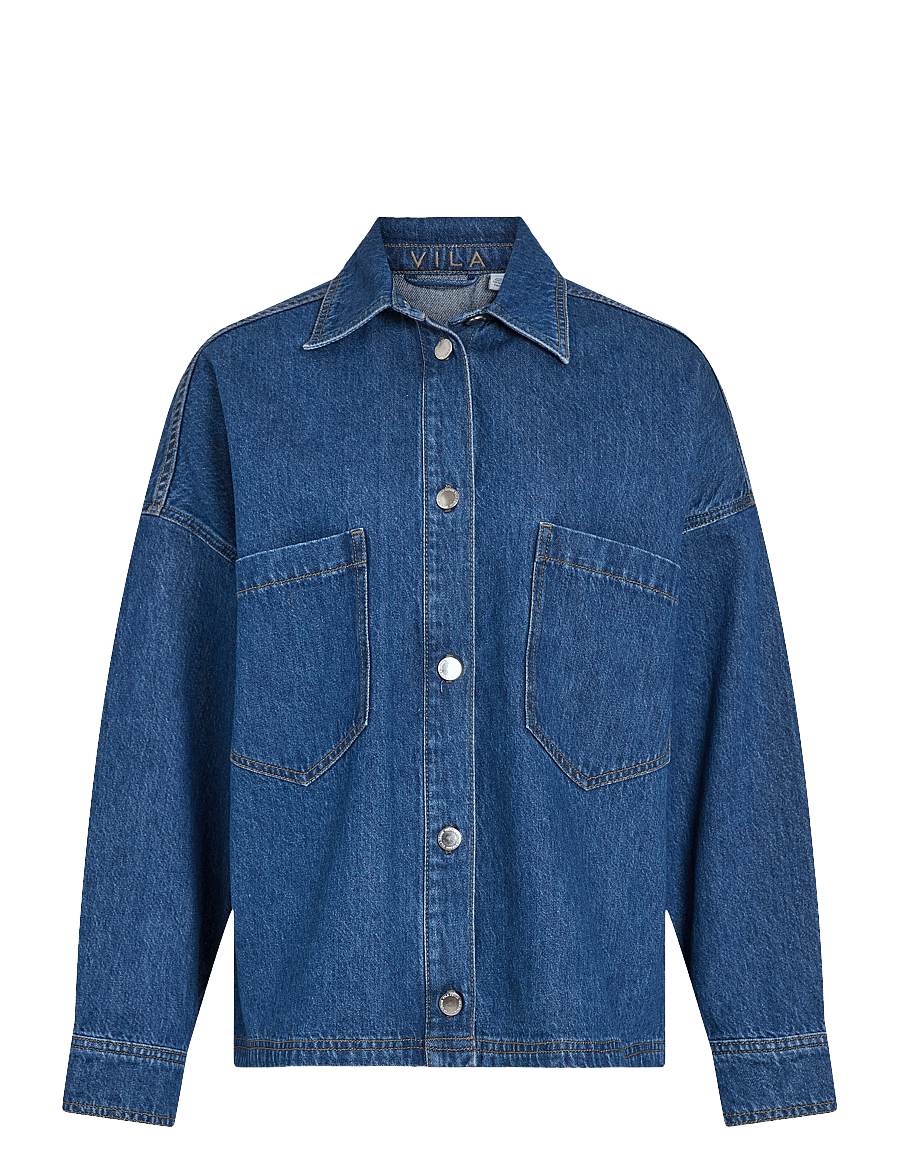 Vila - VICREEK L/S DENIM SHIRT - jeanshemden - medium blue denim - 1