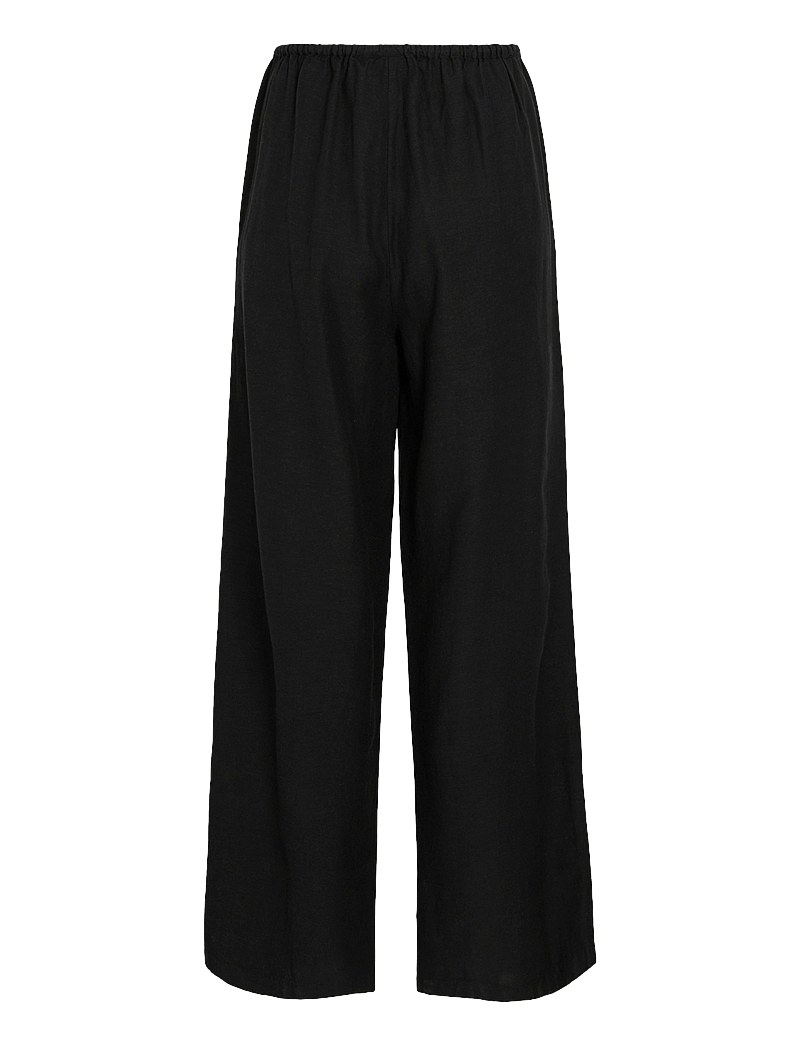 Vila - VIPRISILLA RW PANTS - bukser med brede ben - black beauty - 2