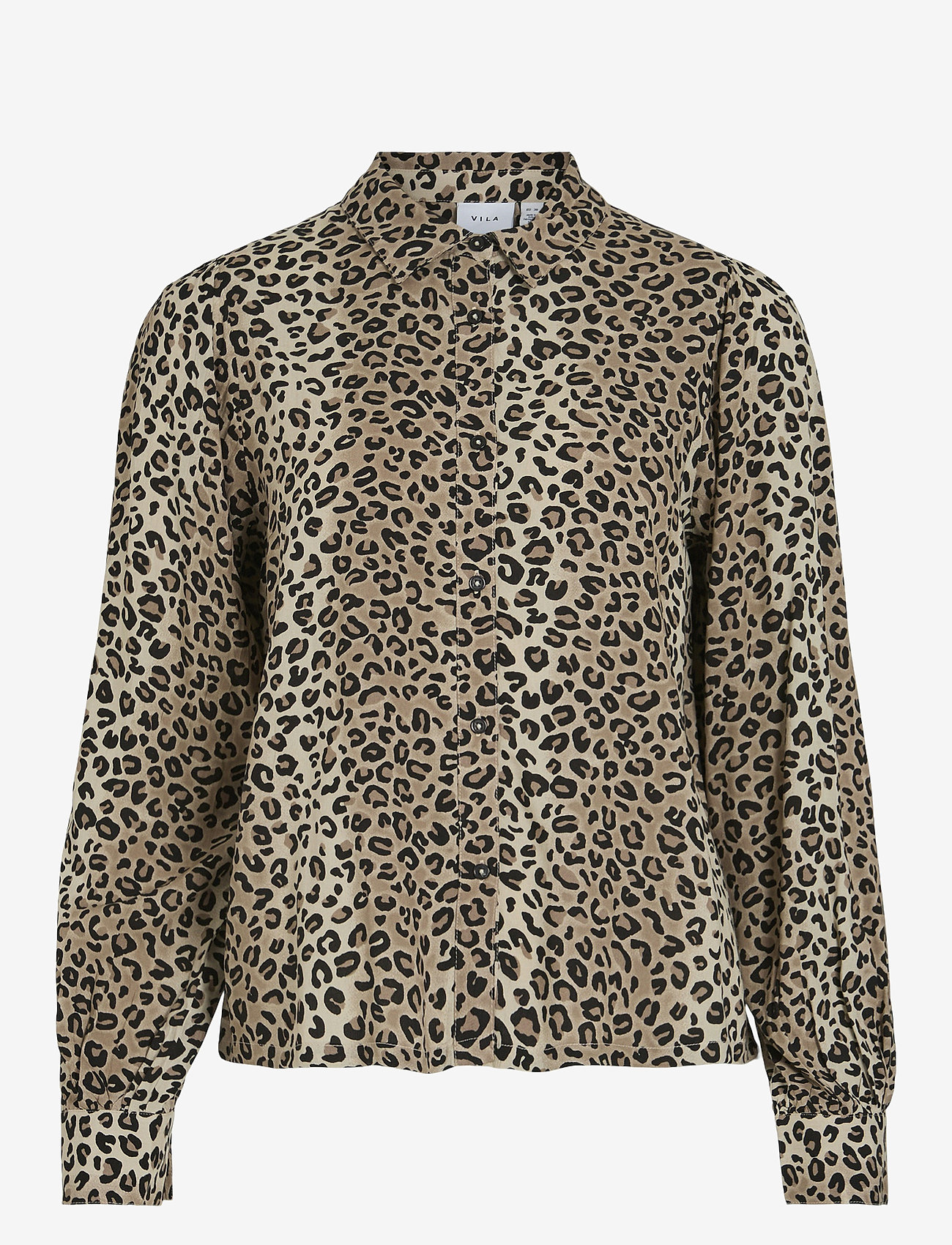 Vila - VIOLINE L/S SHIRT - langærmede skjorter - feather gray - 0