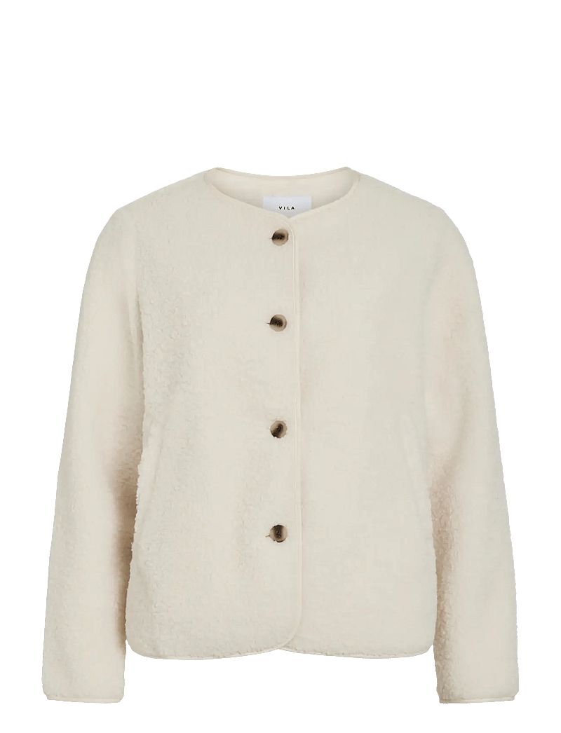 Vila - VIADA TEDDY JACKET - NOOS - herbstjacken - birch - 1