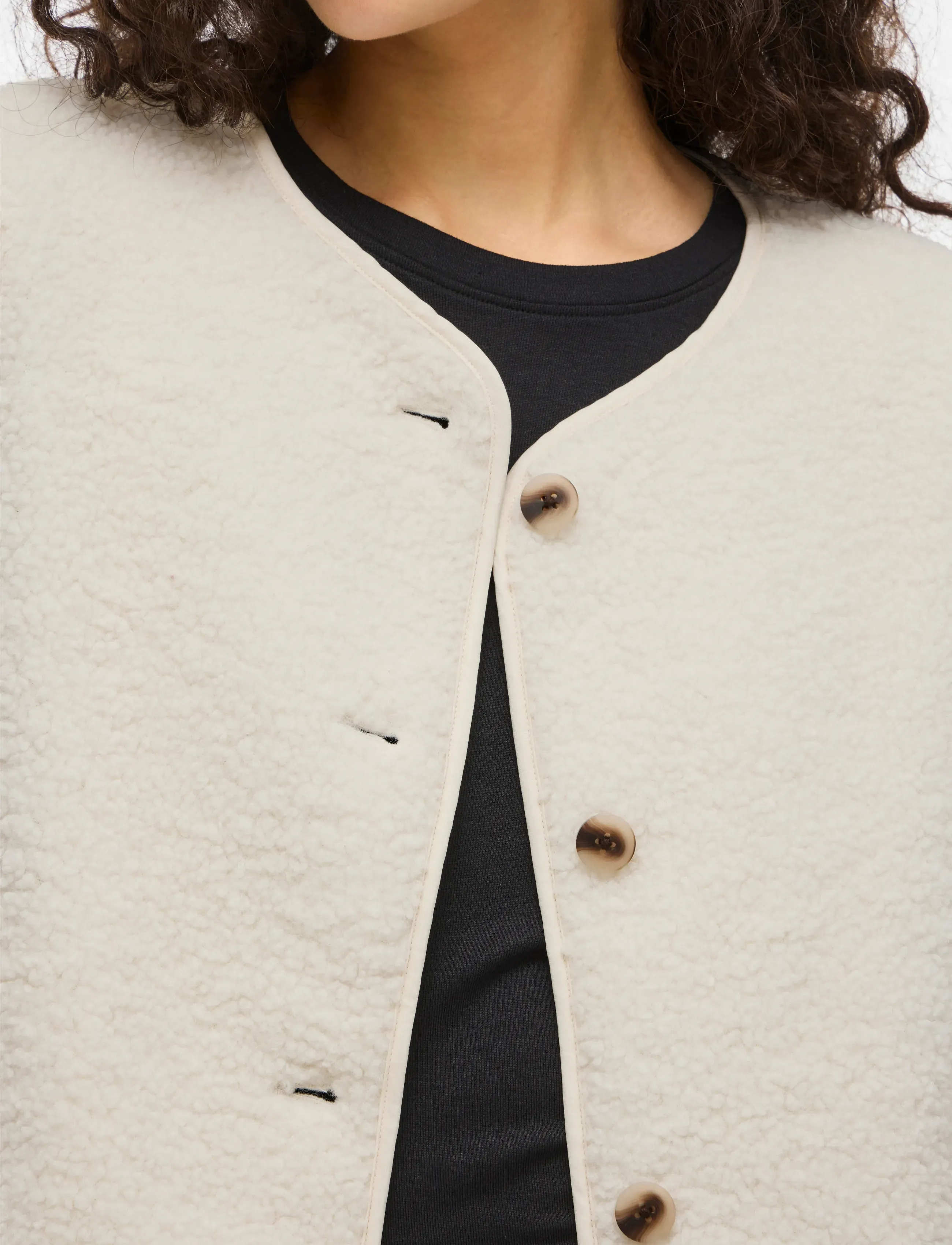 Vila - VIADA TEDDY JACKET - NOOS - forårsjakker - birch - 5