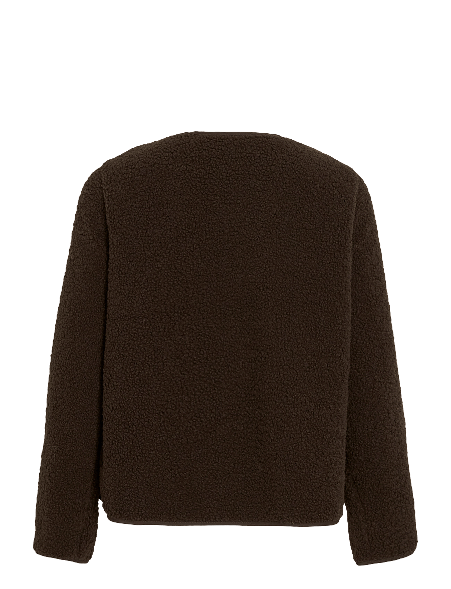 Vila - VIADA TEDDY JACKET - NOOS - forårsjakker - coffee bean - 2