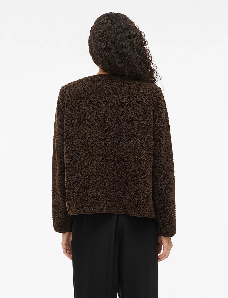 Vila - VIADA TEDDY JACKET - NOOS - forårsjakker - coffee bean - 3