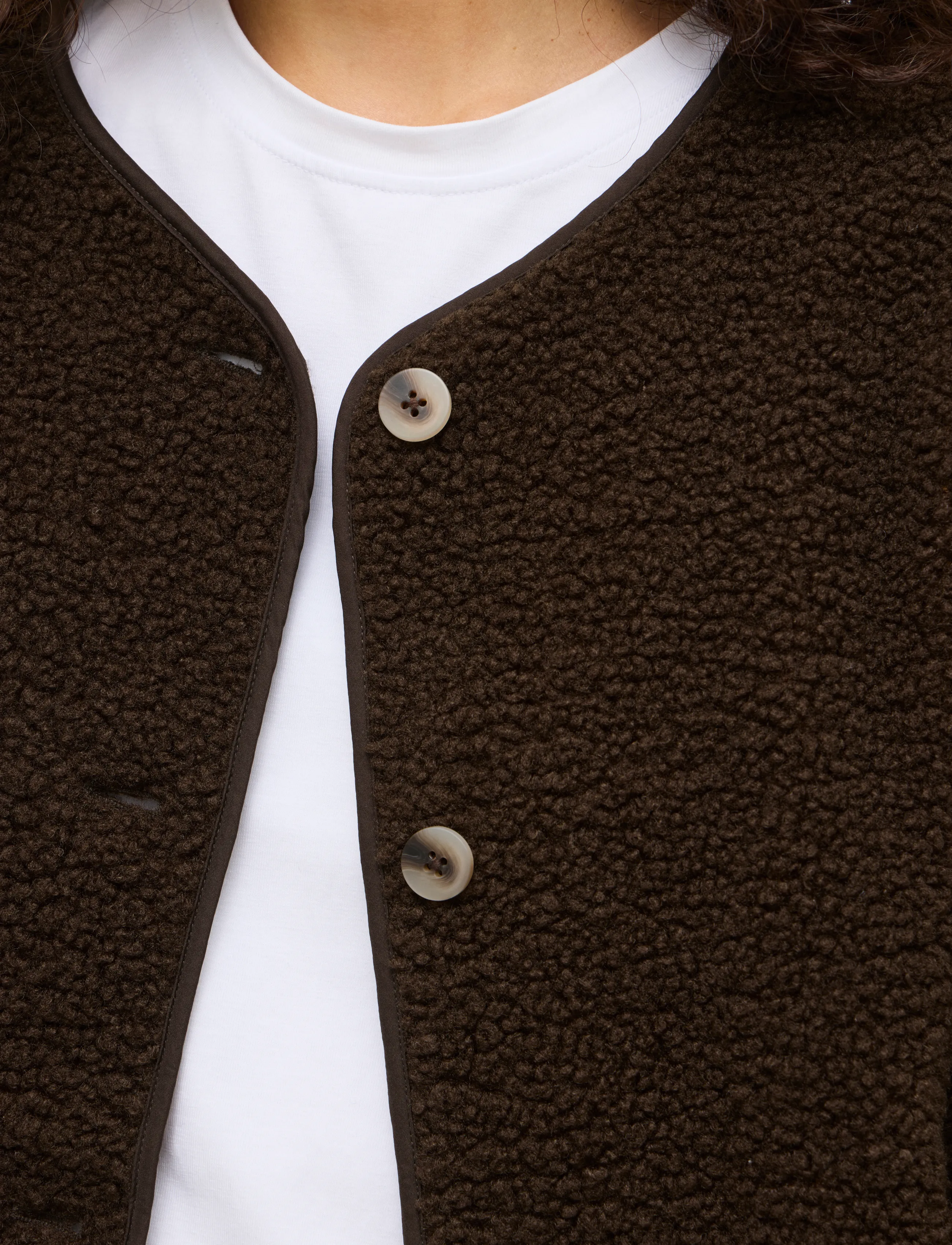 Vila - VIADA TEDDY JACKET - NOOS - forårsjakker - coffee bean - 5