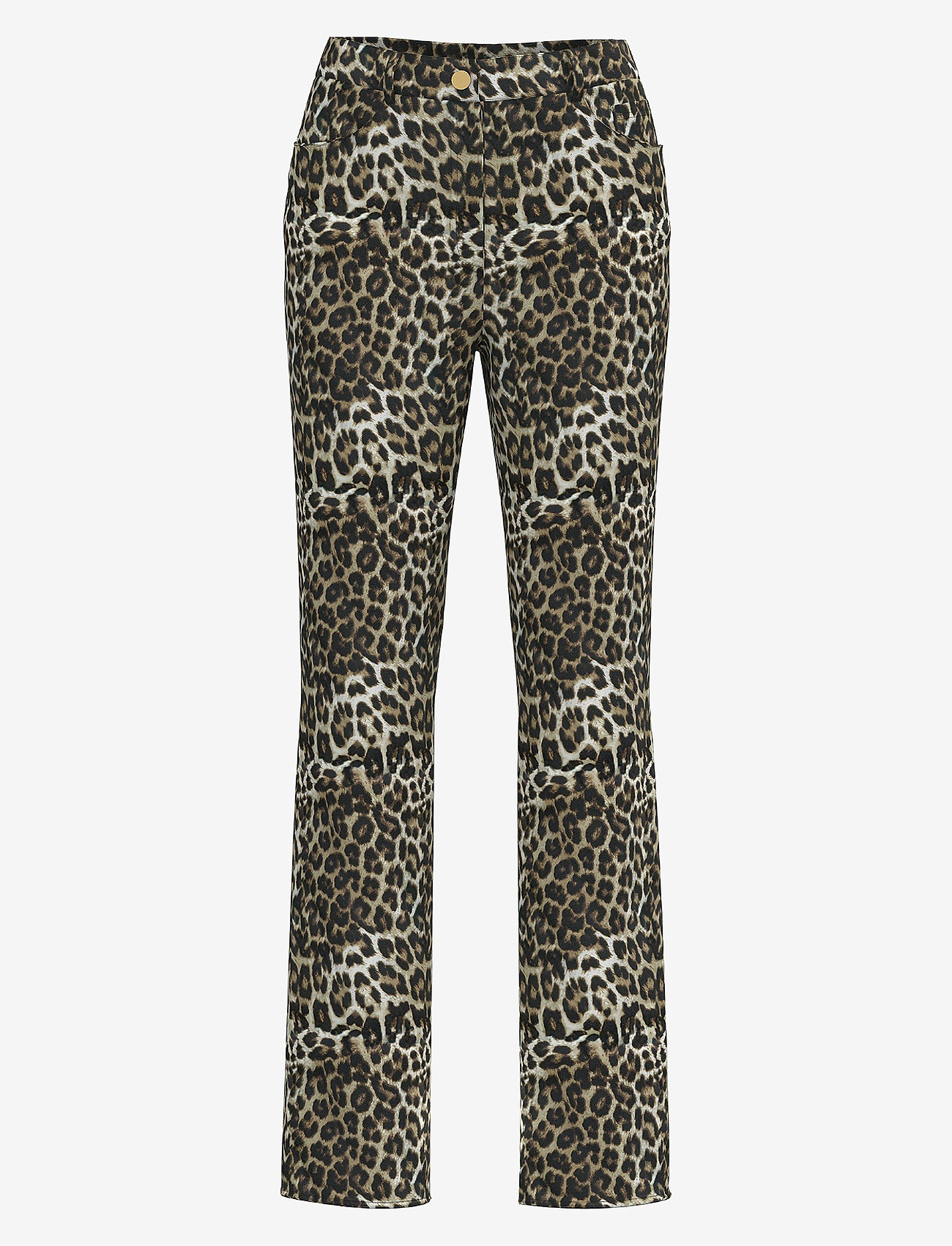 Vila - VIKELLY HW STRAIGHT JEANS LEO/LN - straight leg hosen - caramel cafÉ - 0