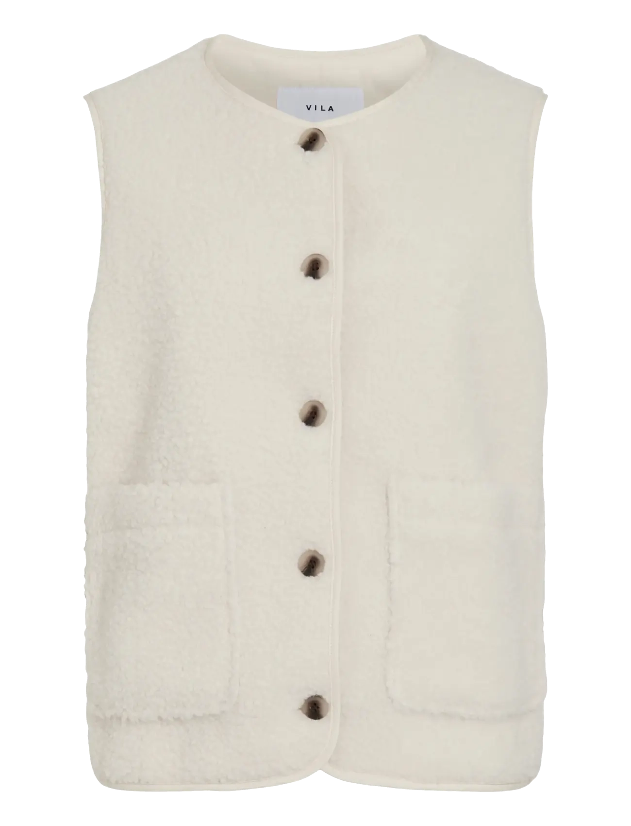 Vila VIADA TEDDY WAISTCOAT - NOOS - Vila - BIRCH / cream
