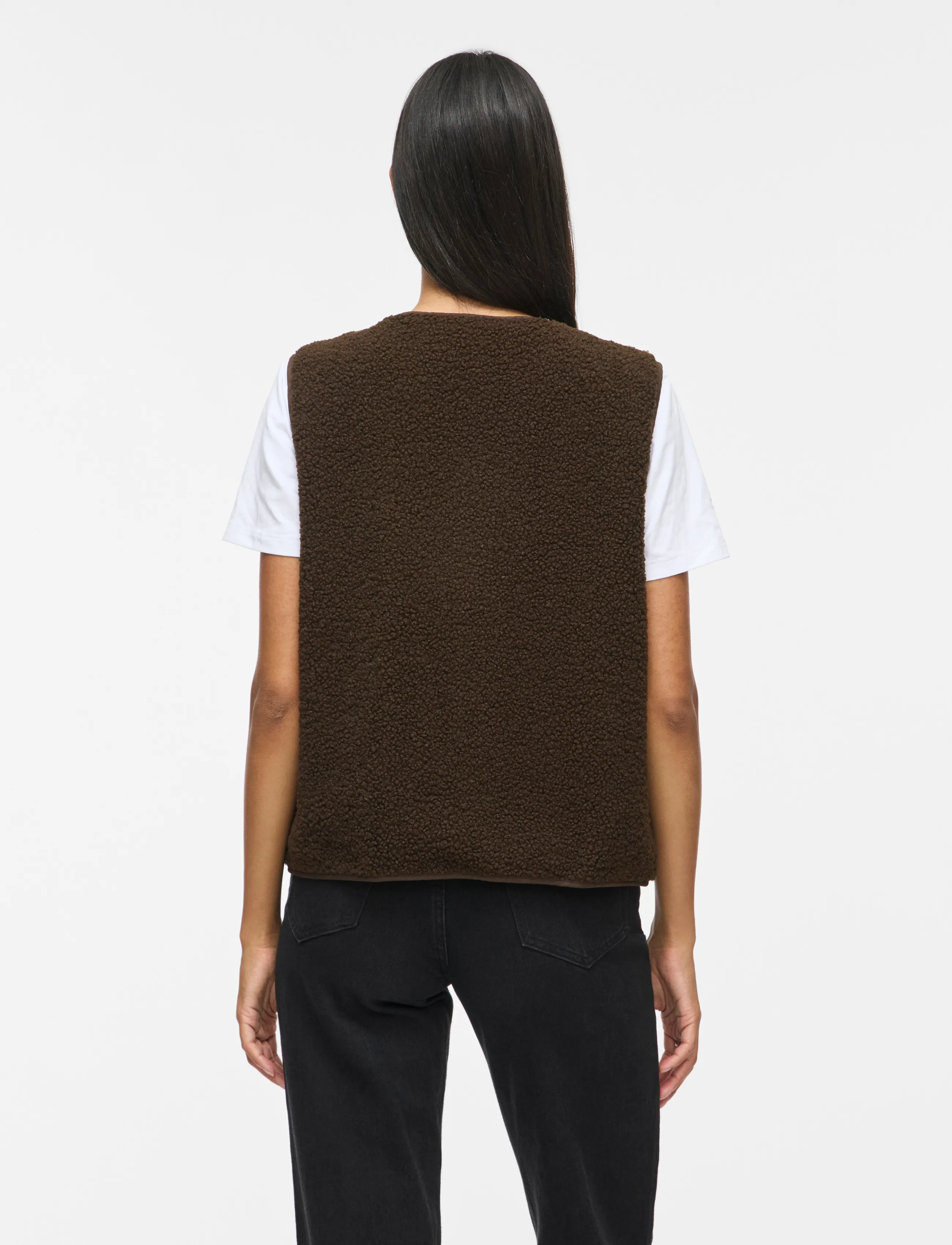 Vila - VIADA TEDDY WAISTCOAT - NOOS - fleece & teddy vests - coffee bean - 3